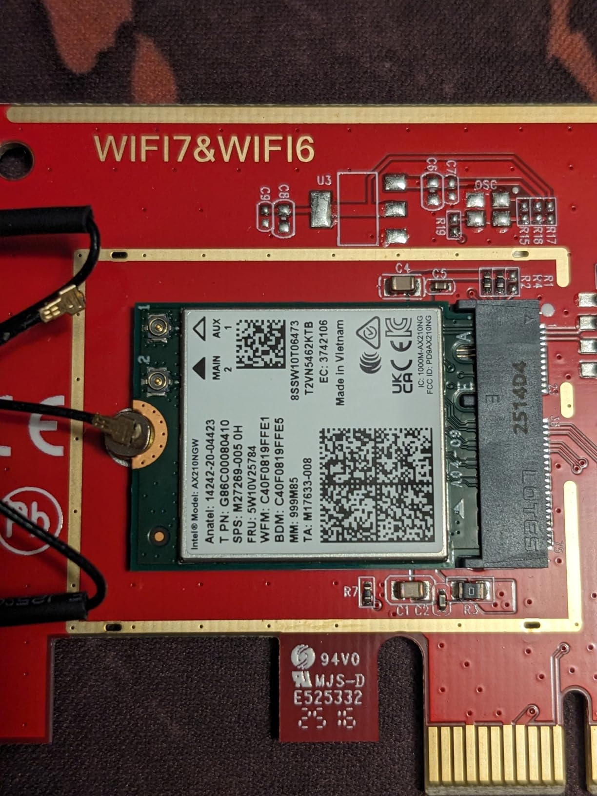 WiFi 6E PCIe Card | Intel AX210 Chip | 5400Mbps Tri-Band 2.4GHz/5GHz/6GHz | Bluetooth 5.3 | Low Latency Wireless Adapter for Gaming & Streaming | Windows 10/11 Compatible customer photo 1