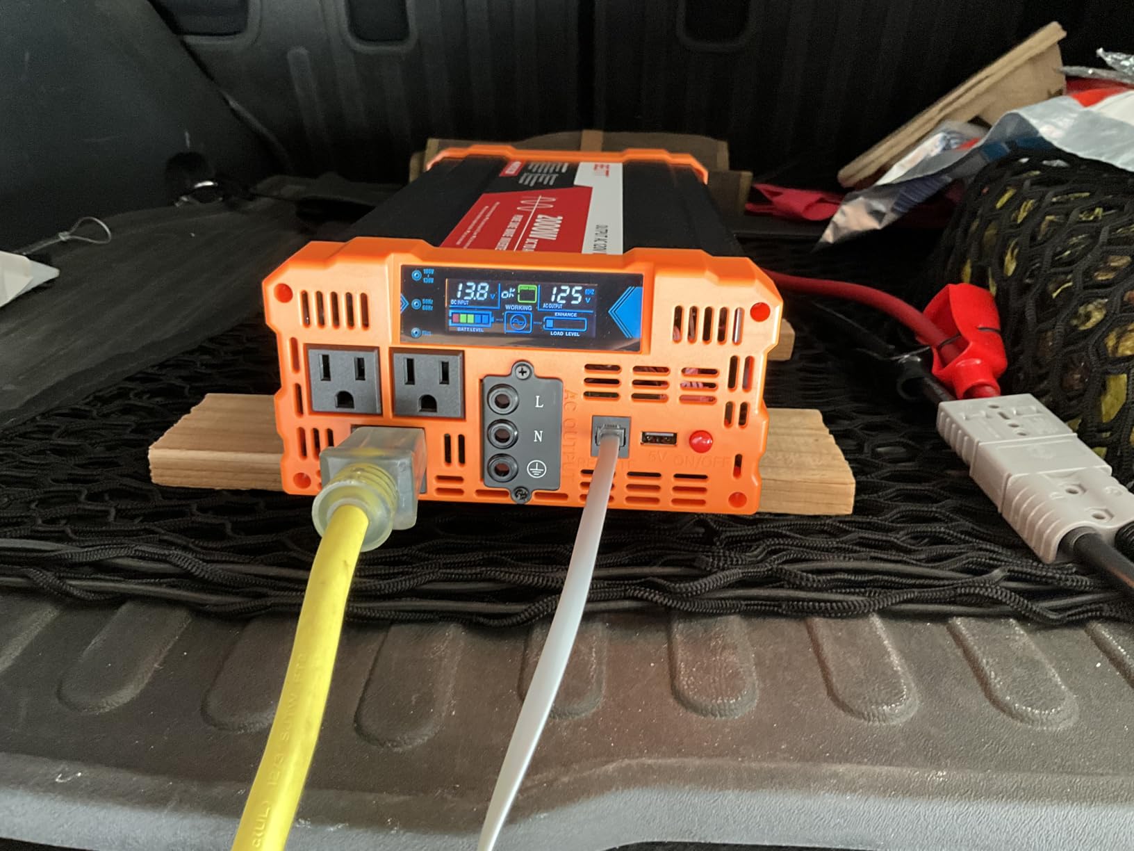 BELTTT 2000W Pure Sine Wave Inverter 12V DC to 120V AC, 4000W Surge customer photo 1