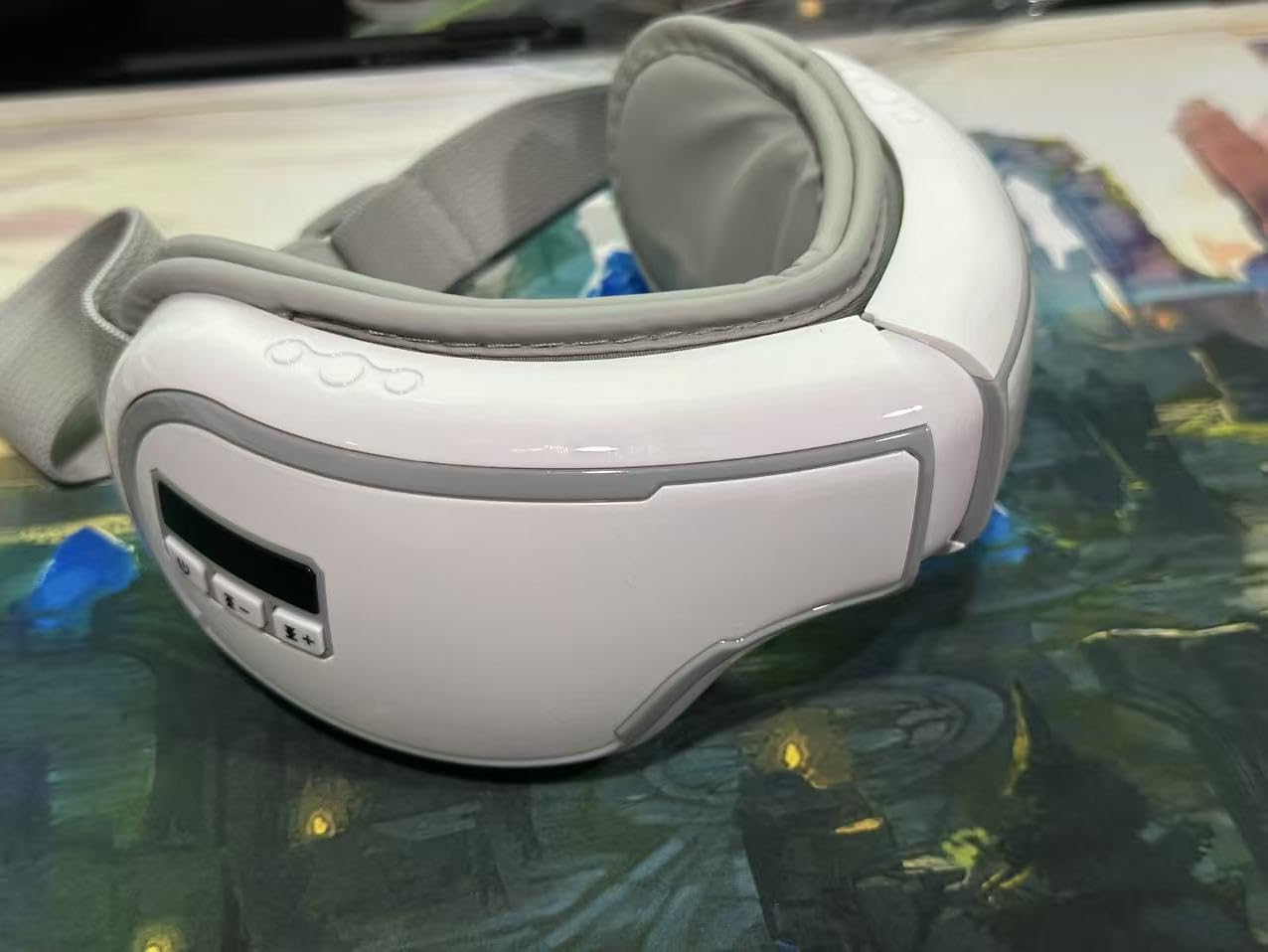 Eye Massager with Heat, Music, Compression, Adjustable Sleep Mask Massage Holiday Birthday Gifts for Women Men, Eye Massager for Migraine Reduce Stye Eye, Eye Strain Relief, Improve Sleep customer photo 2