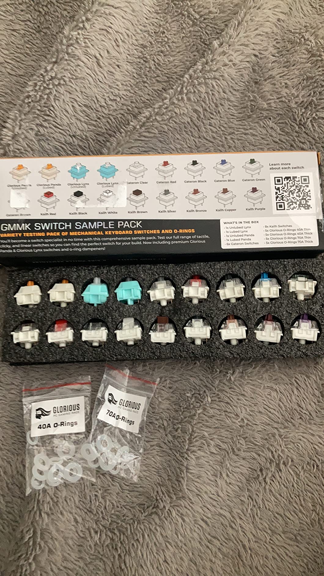 Glorious Panda Silent Tactile Hall-Effect Magnetic Switches (36-Pack), Pre-Lubed, HE Hot-Swap Compatible, Mechanical Keyboard Switch Set customer photo 2