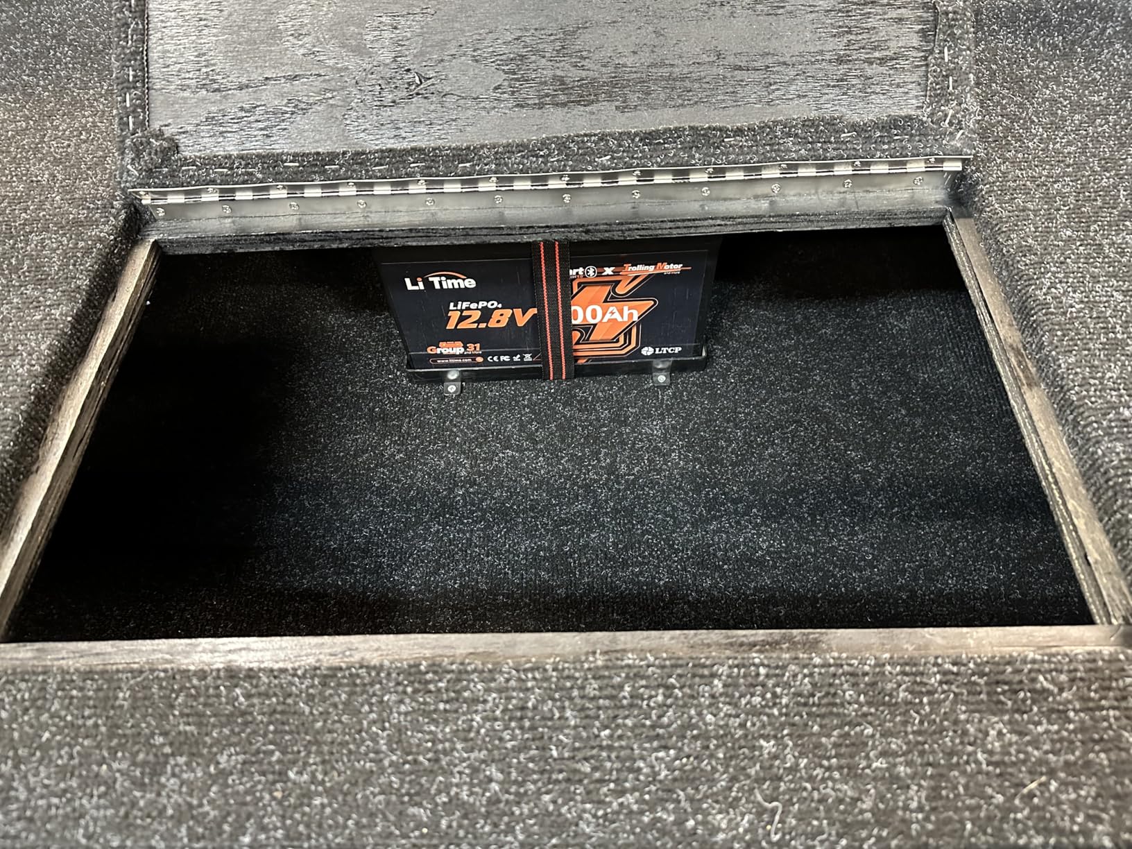 Litime 12V 100Ah Trolling Motors LiFePO4 Battery (Group 31), 12 Volt Bluetooth Lithium Batteries, Max. 15000 Deep Cycles, 100A BMS, Low-Temp Protection for Marine, Boat, Yacht, RV, Solar customer photo 1