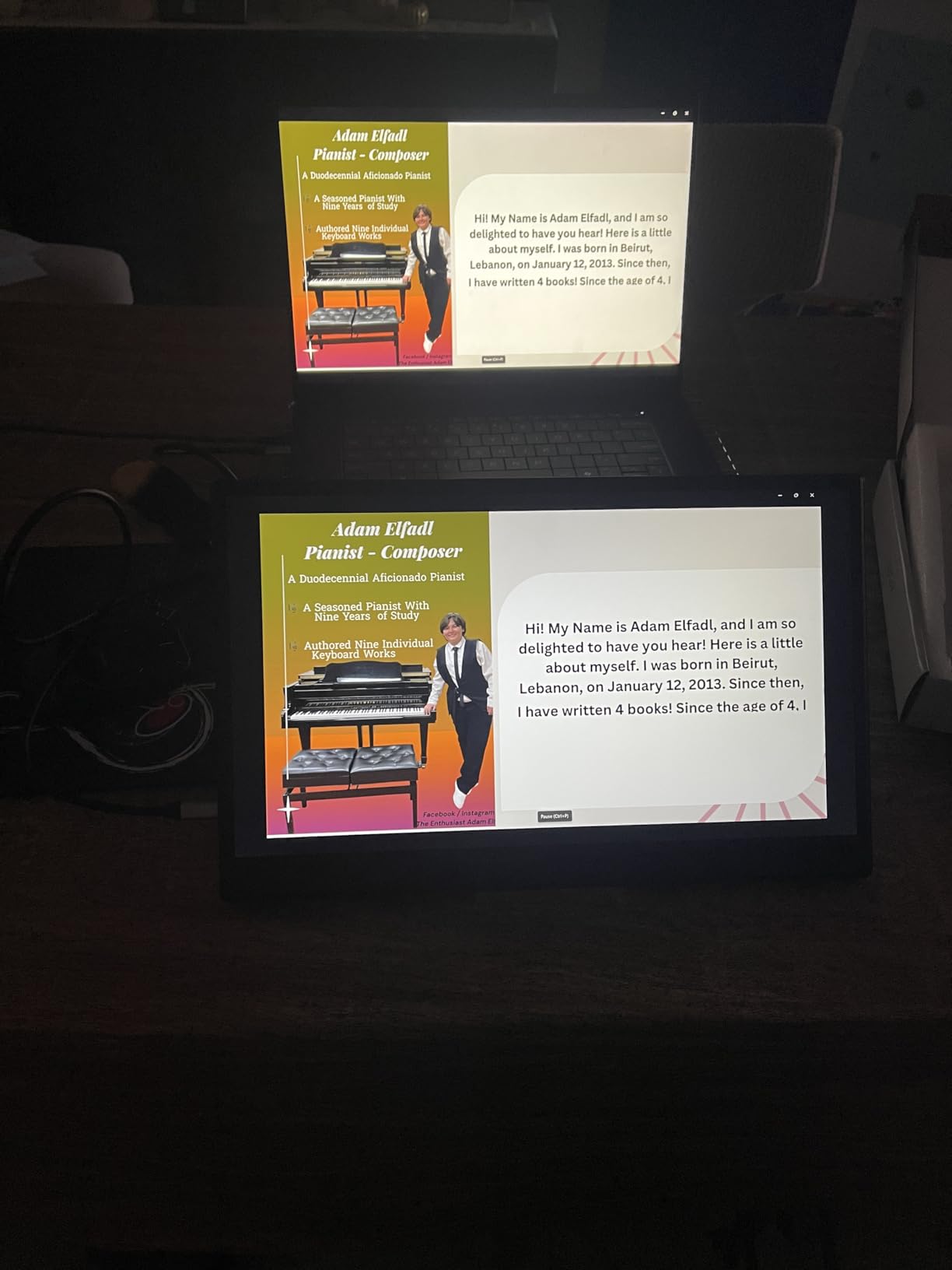 WGK 15.6 inch Portable Monitor 1080P FHD Travel Display HDMI/USB-C Compatible with Laptops, Desktops, Phones, PS, Mac, Xbox, Switch, and Other Gaming Devices Includes Stand and Speakers VESA customer photo 2