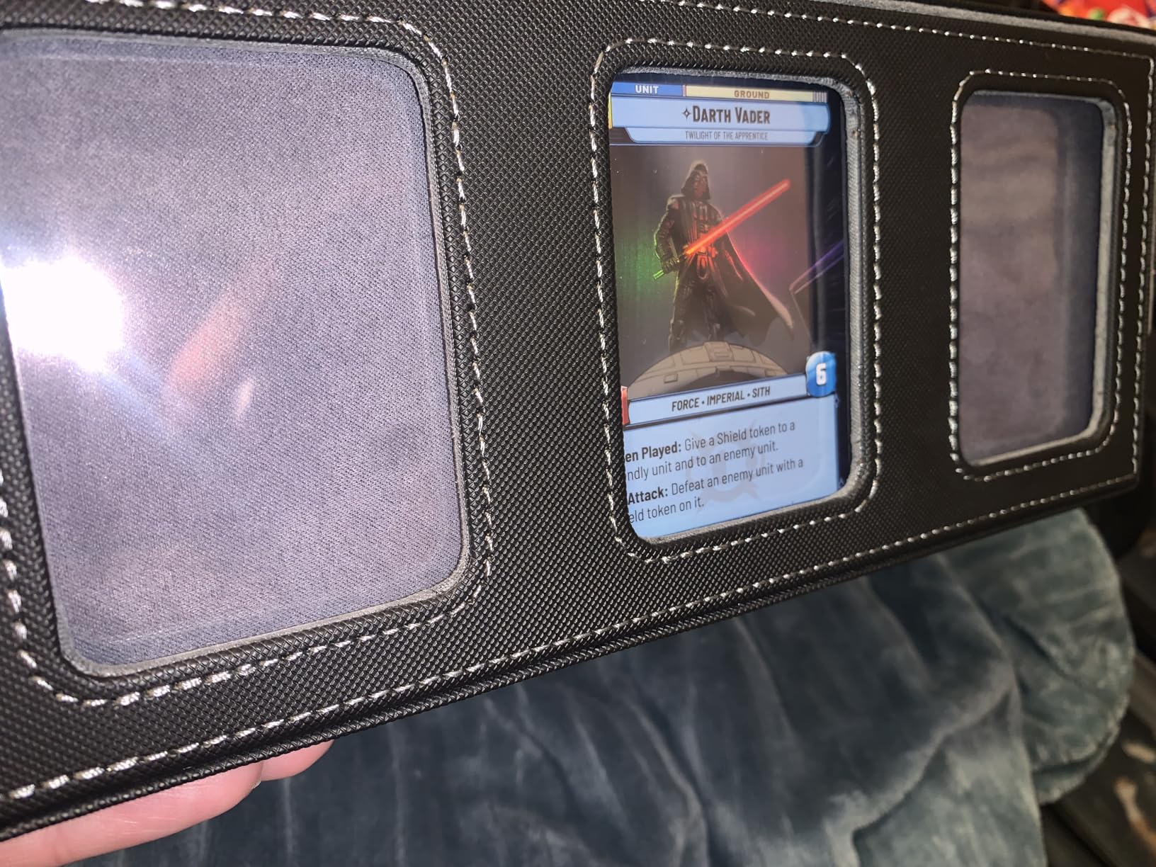 Trading Card Storage Box with Commander Display; 2400+ Deck Box for MTG with Removable Cover; Top Loaders Card Case fits Magic TCG PTCG Sports Cards; 24 Dividers, 4 Stoppers (Black, Grey) customer photo 1