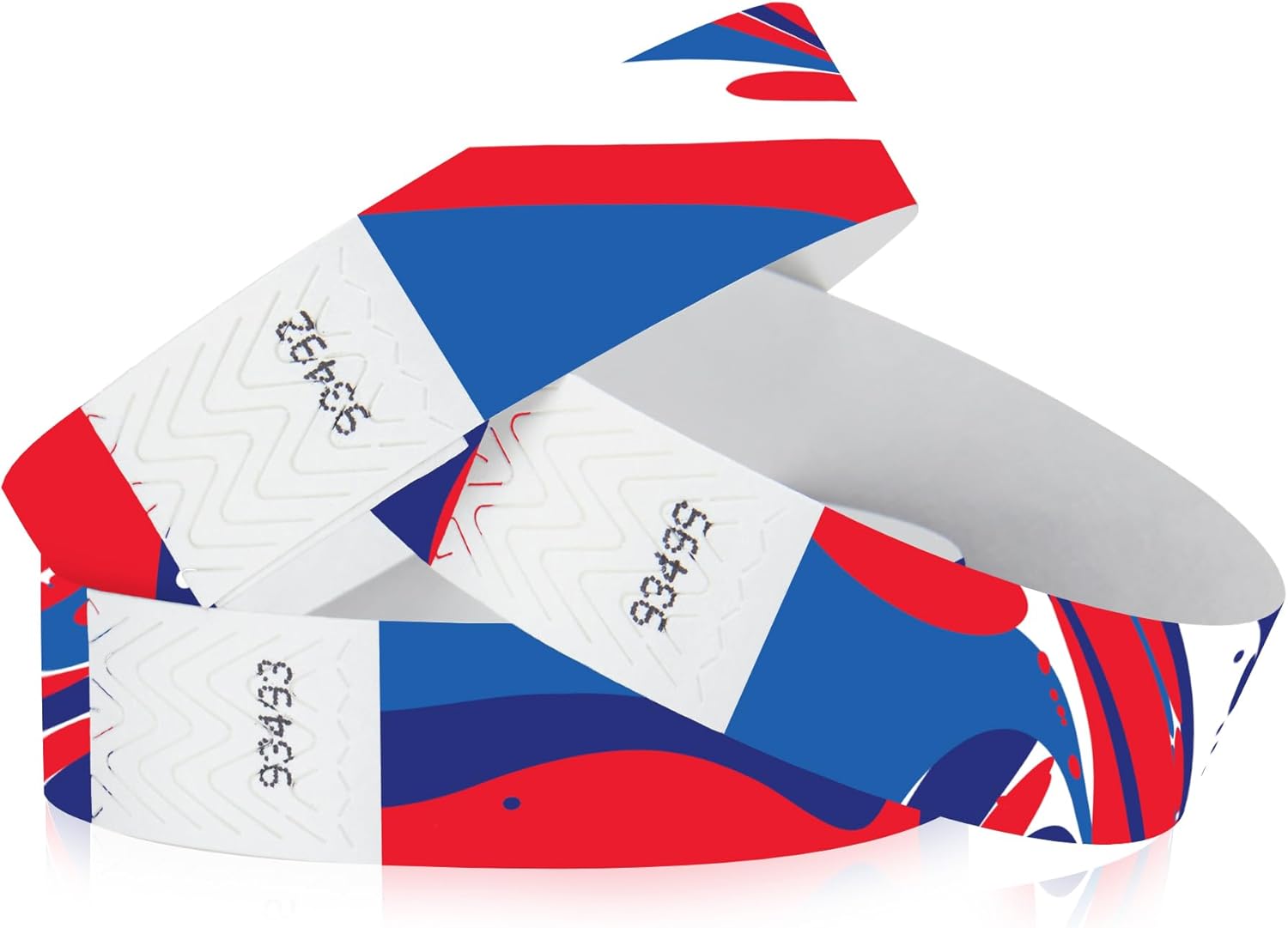 500 WristCo Red, White, and Blue Tyvek Wristbands for Events - Security Cuts & Tamper-Proof Design to Prevent Reuse - Premium-Grade Bracelets for Hospital & Medical ID, Party & VIP Identification customer photo 1