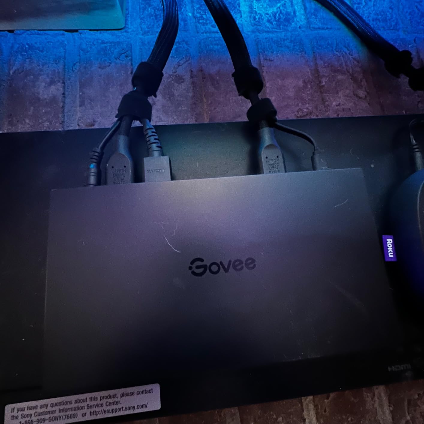 Govee HDMI 2.1 Sync Box 2, AI Sync Box with TV Backlight, Supports 8K@60Hz, 4K@144Hz, VRR and ALLM, Works with SmartThings, Matter and Alexa, RGBIC LED Light Strip for 55-65 inch TVs customer photo 2