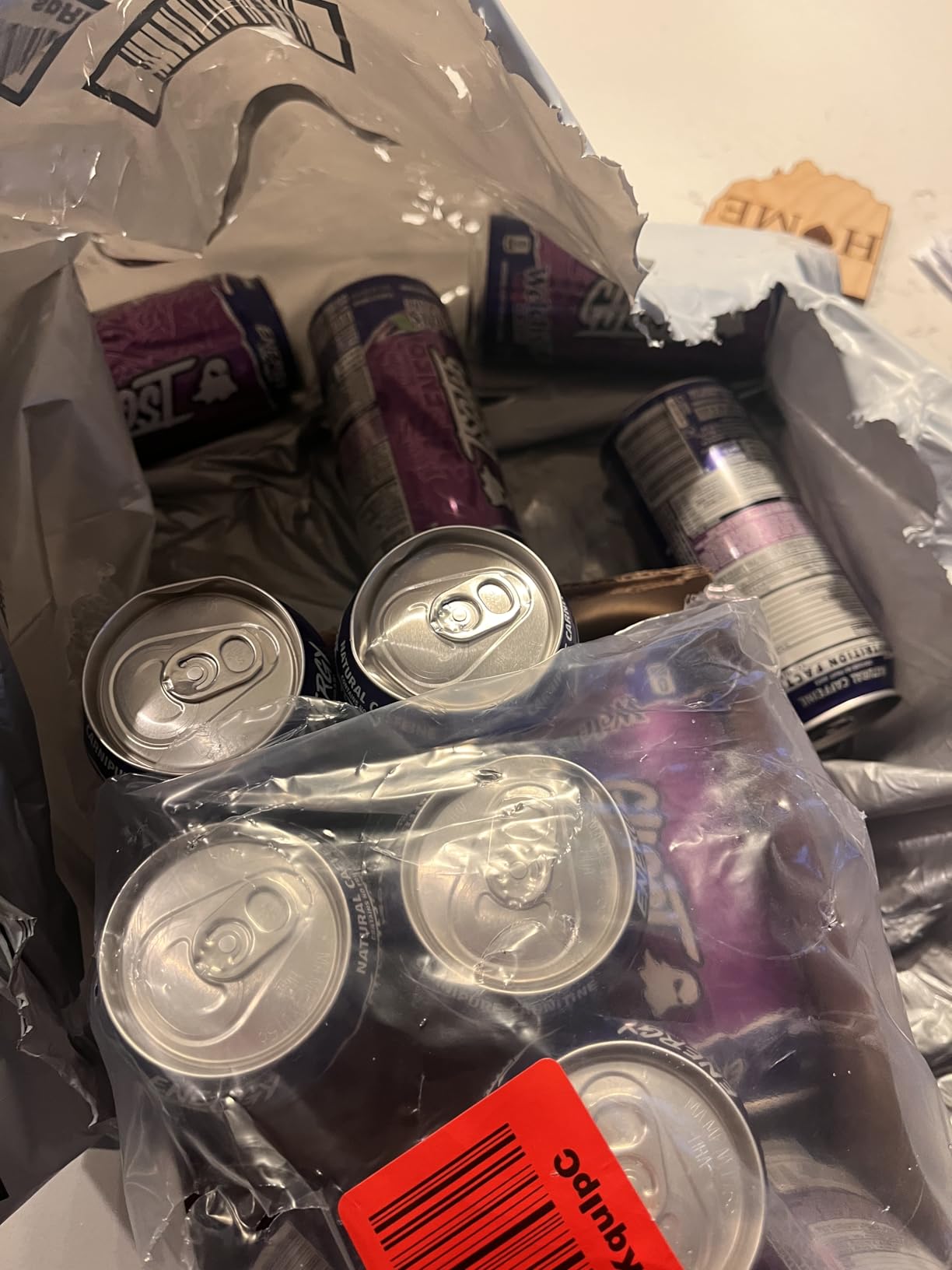 GHOST Energy Drink - 12-Pack, Welch's Grape, 16oz Cans - Energy & Focus & No Artificial Colors - 200mg of Natural Caffeine, L-Carnitine & Taurine - Gluten-Free & Vegan customer photo 1