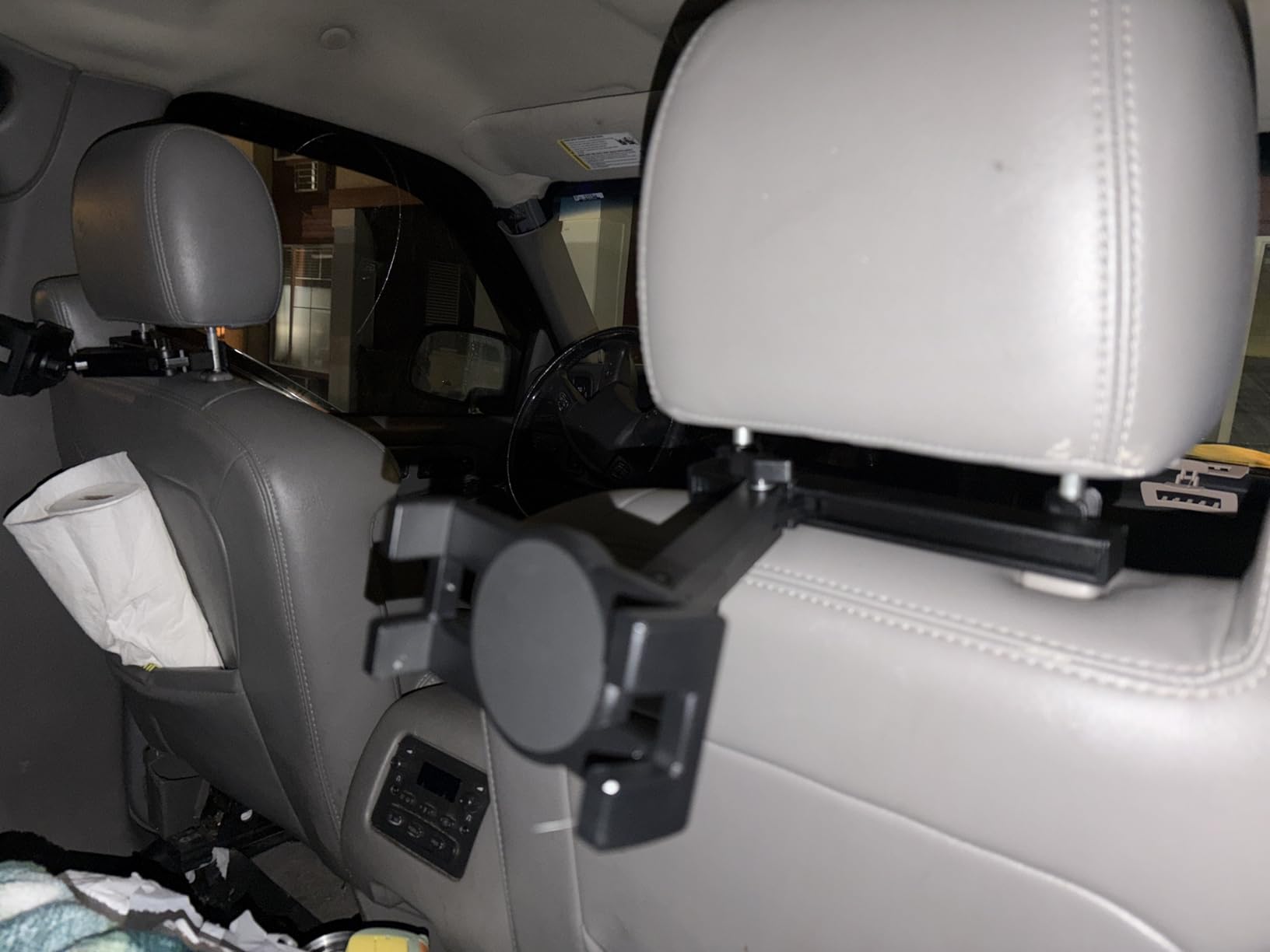 Tablet Holder for Car Headrest, [3 in 1 Adjustable Extension Arm] iPad Car Mount for Back Seat, Road Trip Essentials for Kids, for 4.7-12.9