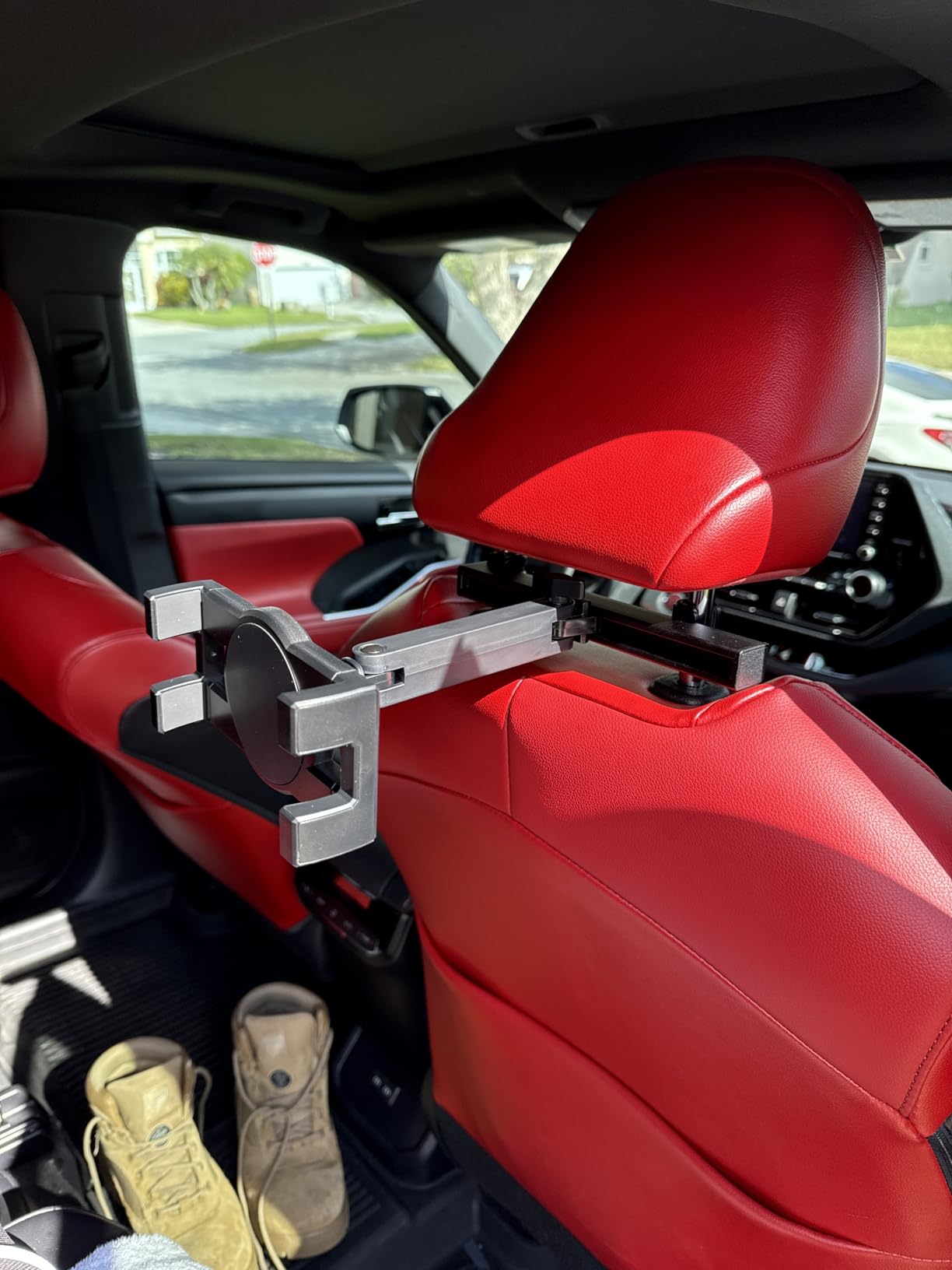 Tablet Holder for Car Headrest, [3 in 1 Adjustable Extension Arm] iPad Car Mount for Back Seat, Road Trip Essentials for Kids, for 4.7-12.9