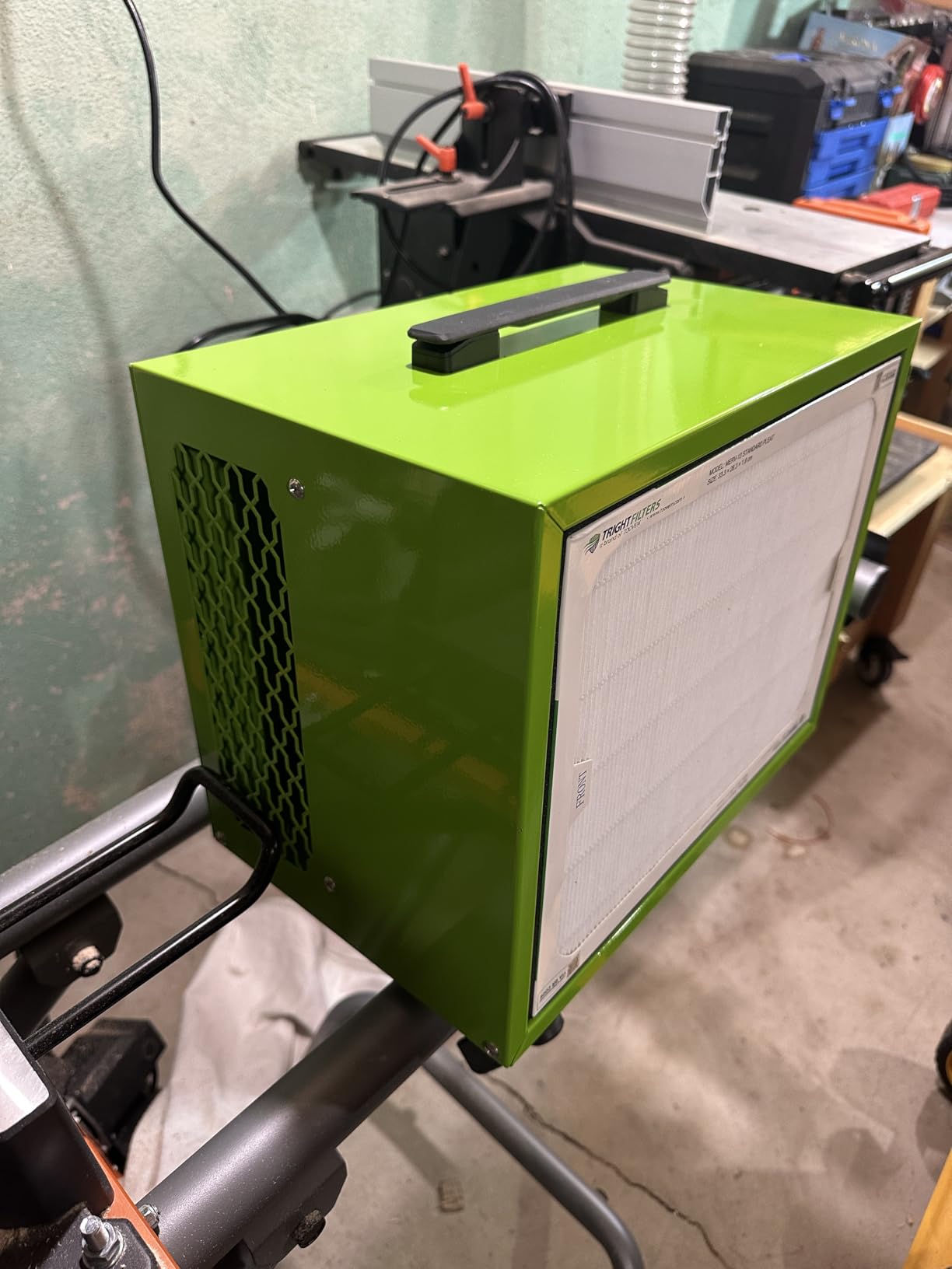 Abestorm Tabletop Dust Collector for Woodworking, Portable Intake Air Filtration Systems, Movable Air Filter with Timer Function, Ideal for Garage Works Shop and Room Renovations customer photo 1