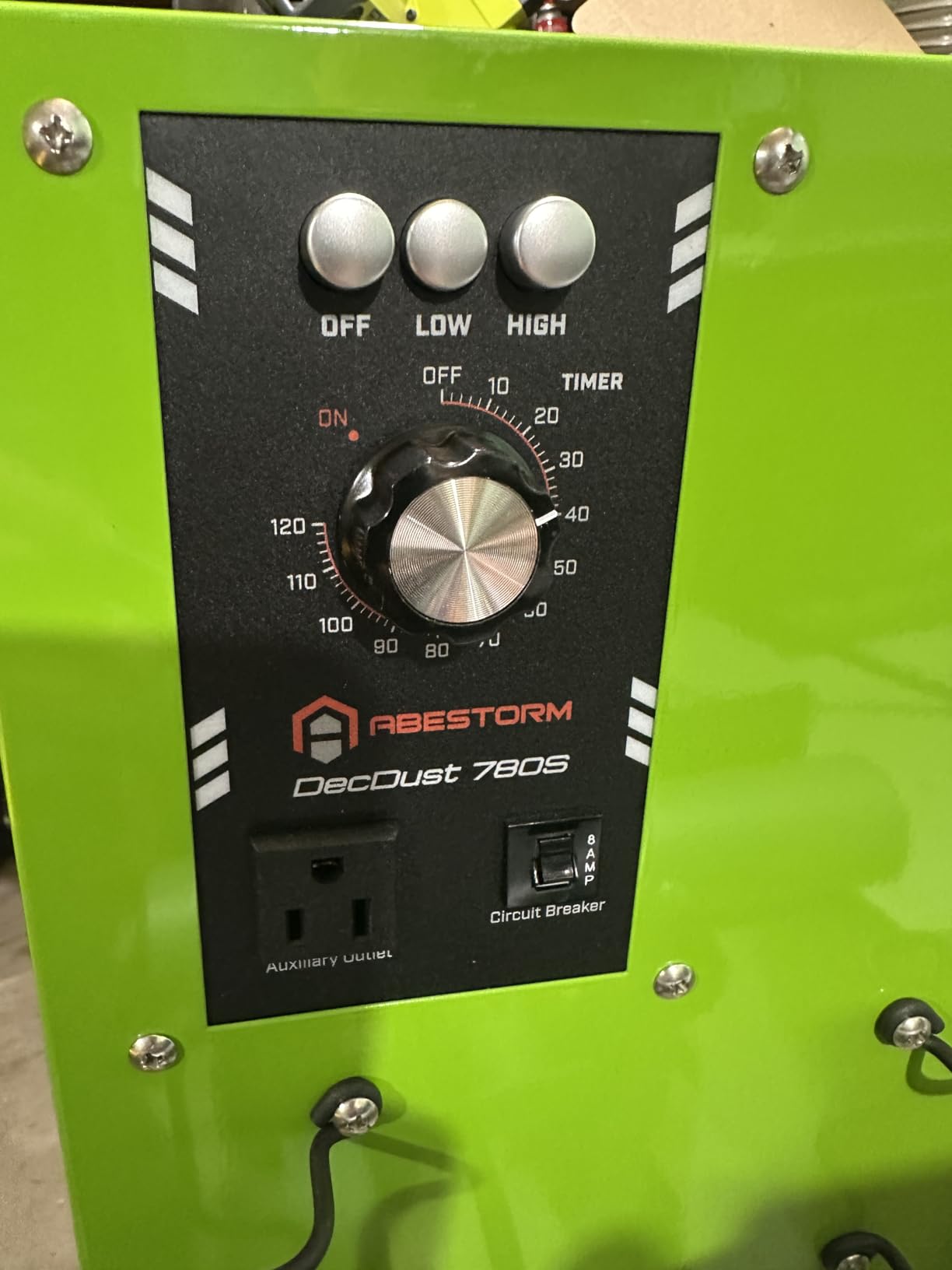 Abestorm Tabletop Dust Collector for Woodworking, Portable Intake Air Filtration Systems, Movable Air Filter with Timer Function, Ideal for Garage Works Shop and Room Renovations customer photo 2