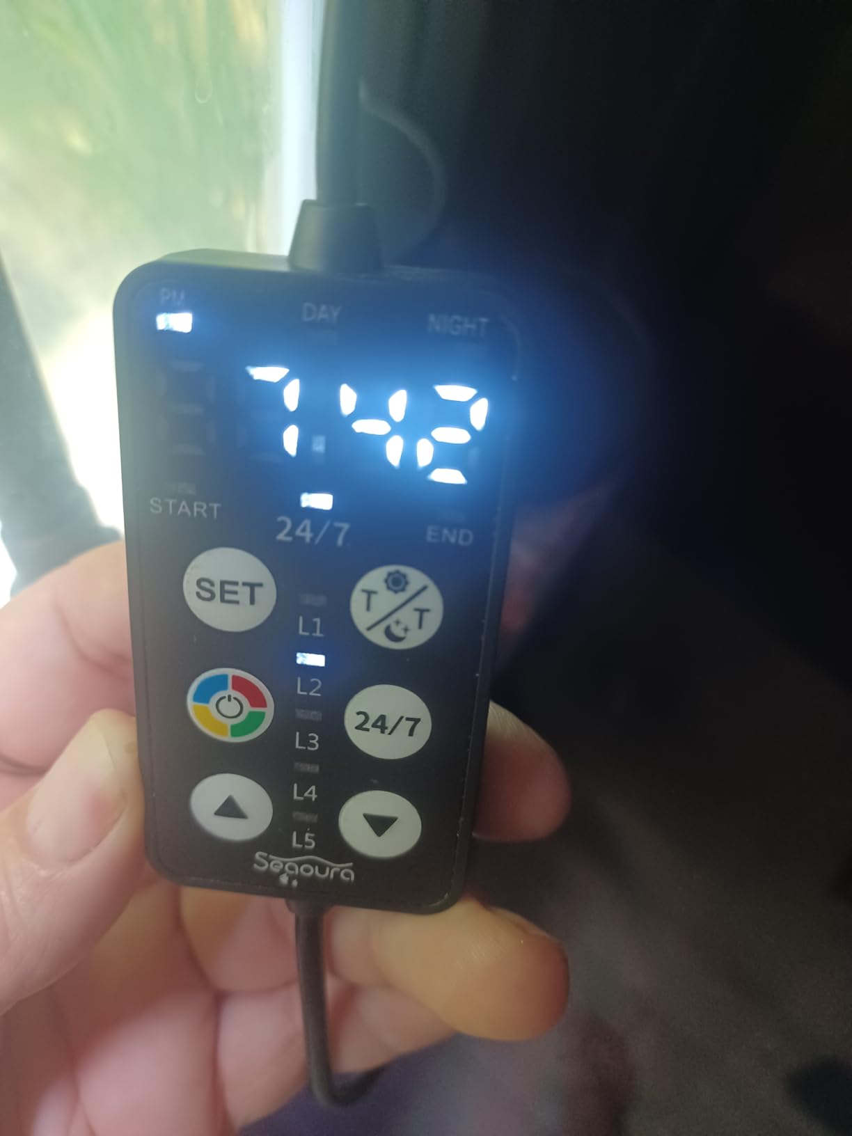 SEAOURA Plant Growth Aquarium Light, 24/7 Custom Timer, Power-Off Memory, 48-54in Full Spectrum Aquarium Plant Lights, 7-Row LED 8 Colors, 20 Adjustable Brightness, Day & Night Cycle for Freshwater customer photo 2