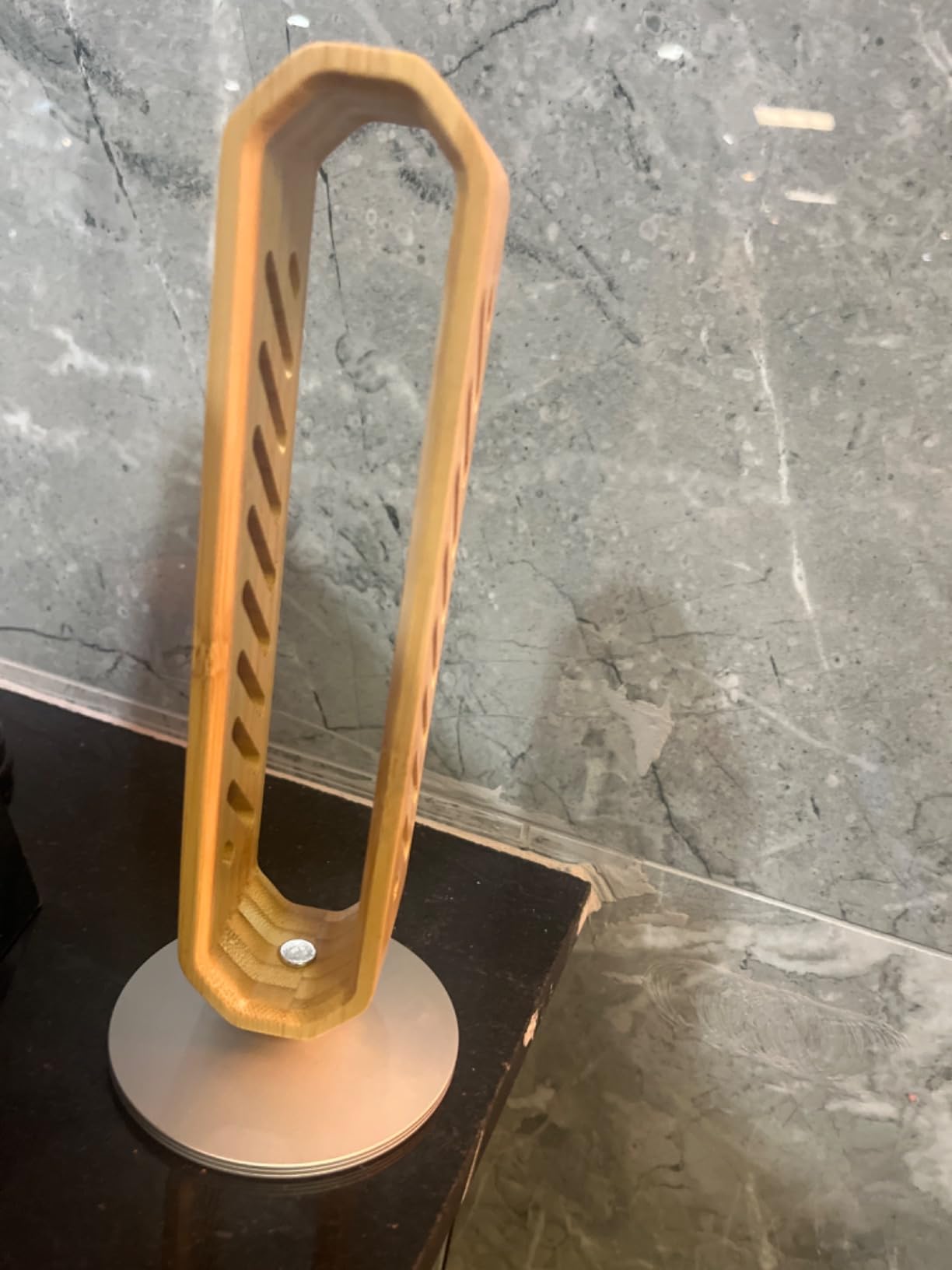 Wooden Headphone Stand for Desk - Gaming Headset Holder Compatible With All Headphones customer photo 1