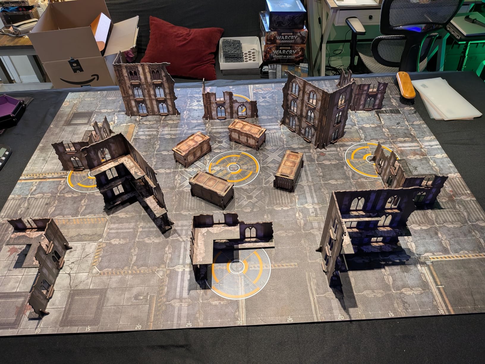 14PCS Terrain Set for WH40K WTC Tournament and 28mm/32mm Miniatures, 40K Terrain Battlezone Creation Kit, Ashfall Citadel customer photo 2