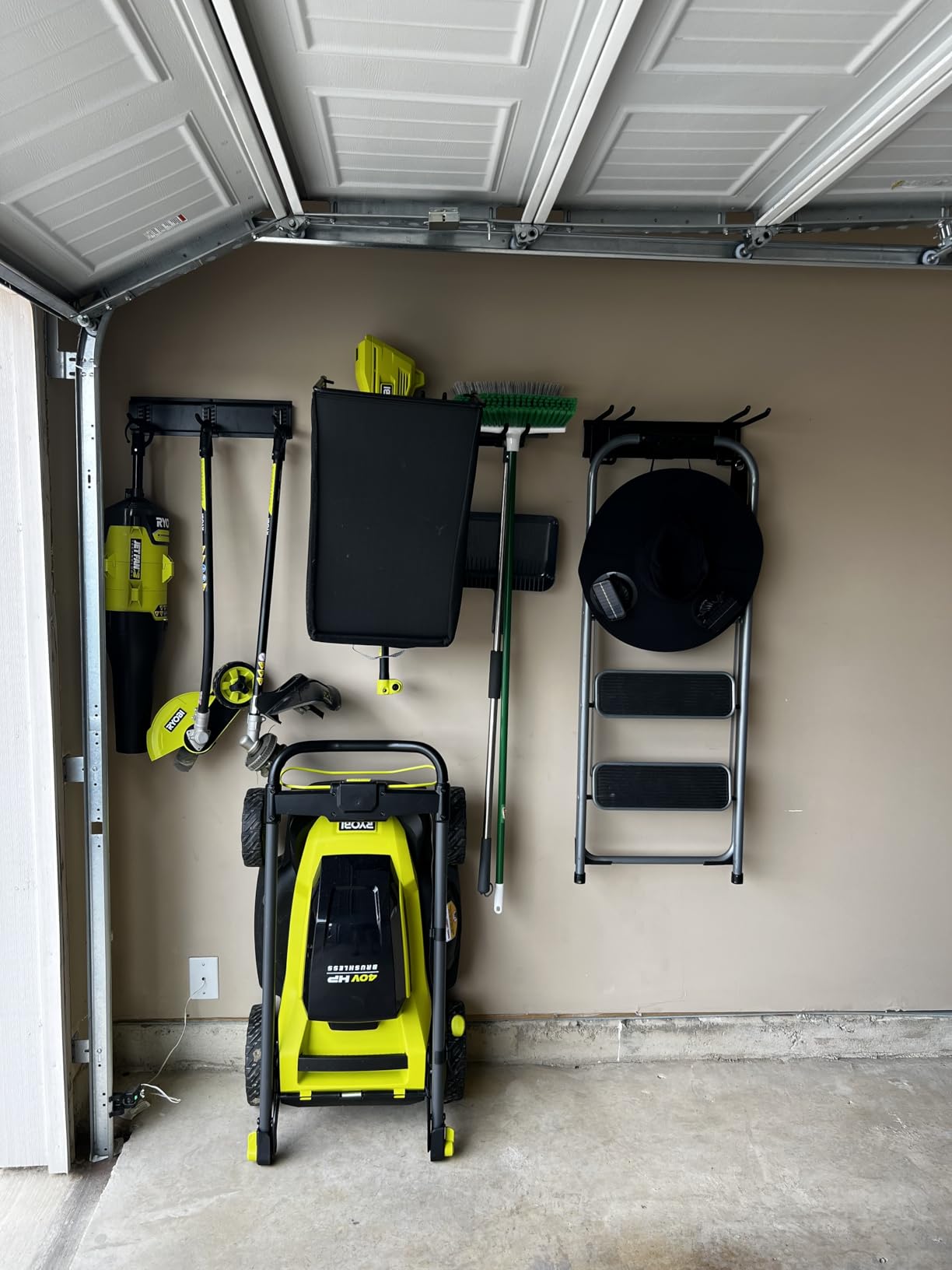 Garage Wall Organizer,15Pack Carries 675 lbs,Garden Tool Organizer 48in With Large Storage Space,Easy Assembly, Sturdy Design,for Efficient Tool Storage Garage Organization customer photo 2