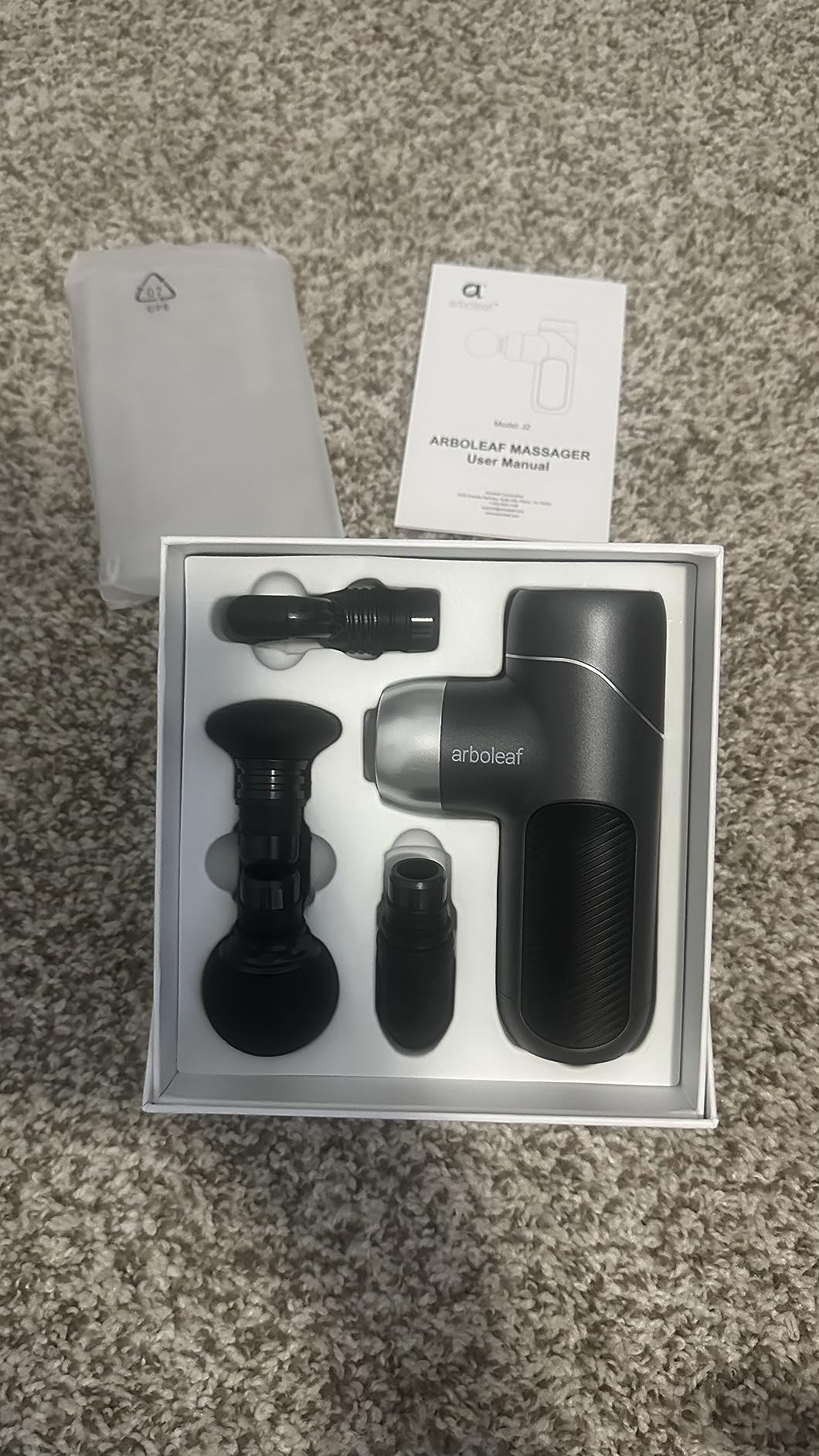 arboleaf Mini Massage Gun Deep Tissue, Percussion Muscle Massager for Back Pain Relief, Portable Small Travel Size, Quiet Massager, Gifts for Woman Man customer photo 1