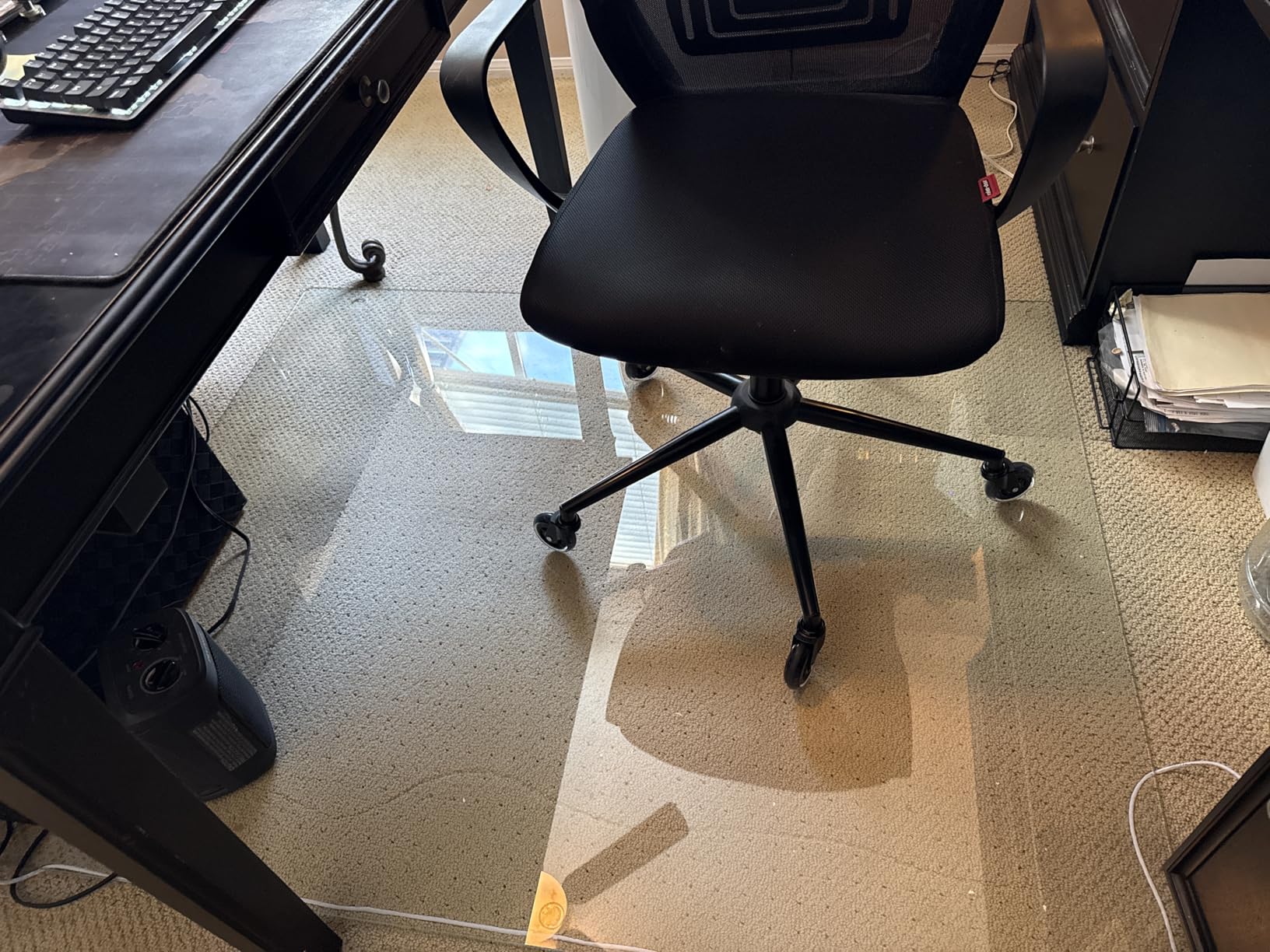 Tempered Glass Chair Mat 48