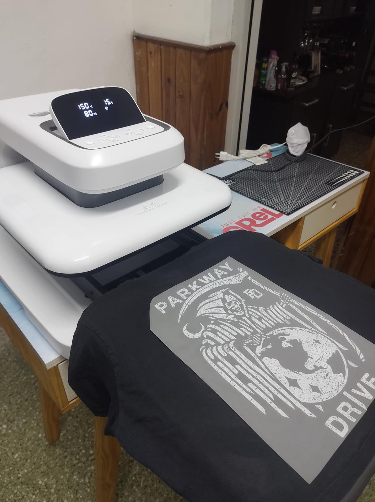 HTVRONT Auto Heat Press 2 - Heat Press Machine for T Shirts with Adjustable Pressure & Higher Heating Height, Heats Up Fast & Evenly Heat Press 15x15 for HTV, Sublimation, Heat Transfer Projects customer photo 2