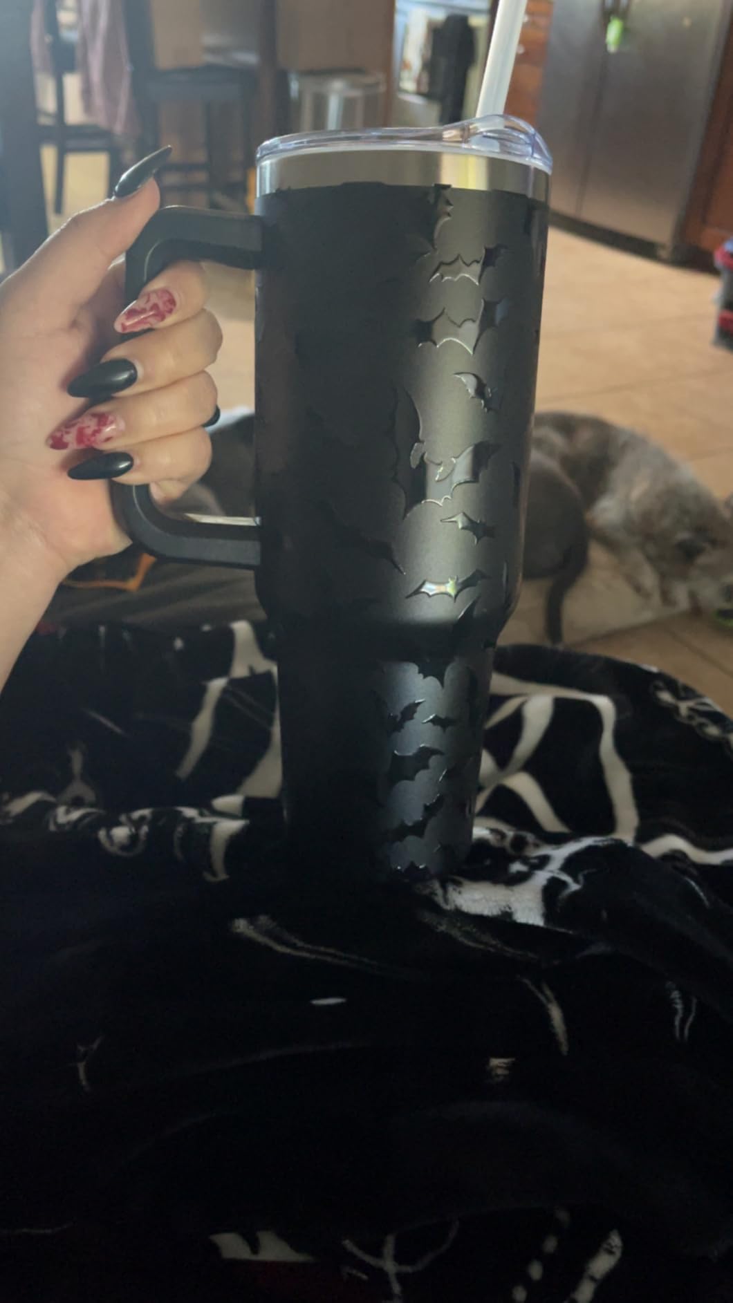 40oz Gamer Tumbler With Handle Lid and Straw,Cool Gamer Gift For Boys/Girls,Video Game Gifts,Gaming Gifts For Men/Women Stainless Steel Insulated Bottle Travel Mug Coffee Cup customer photo 1