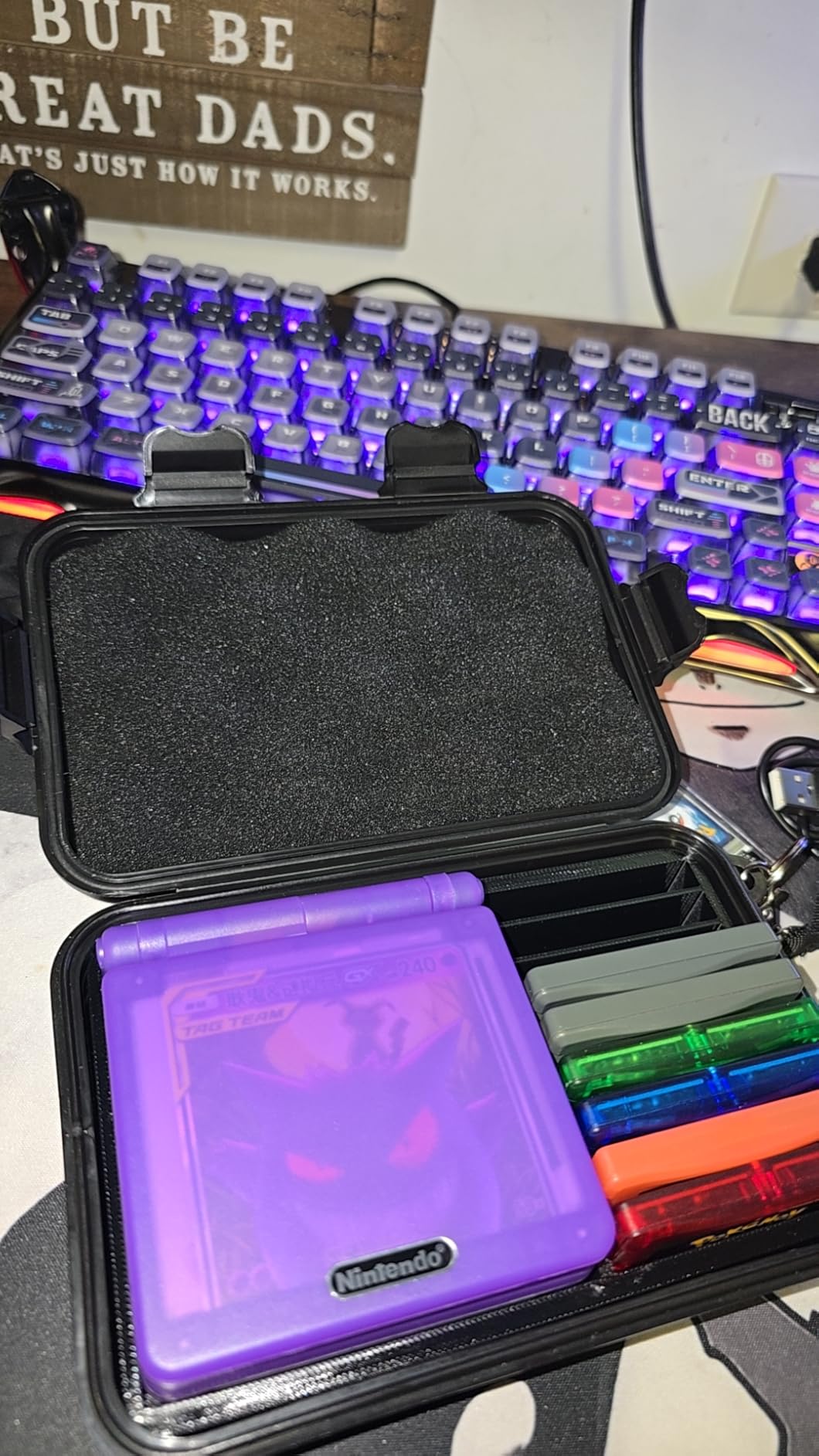 Protective Carrying Case for Gameboy Advance SP Holds 12 Games Protection Travel Durable Storage Solution customer photo 2