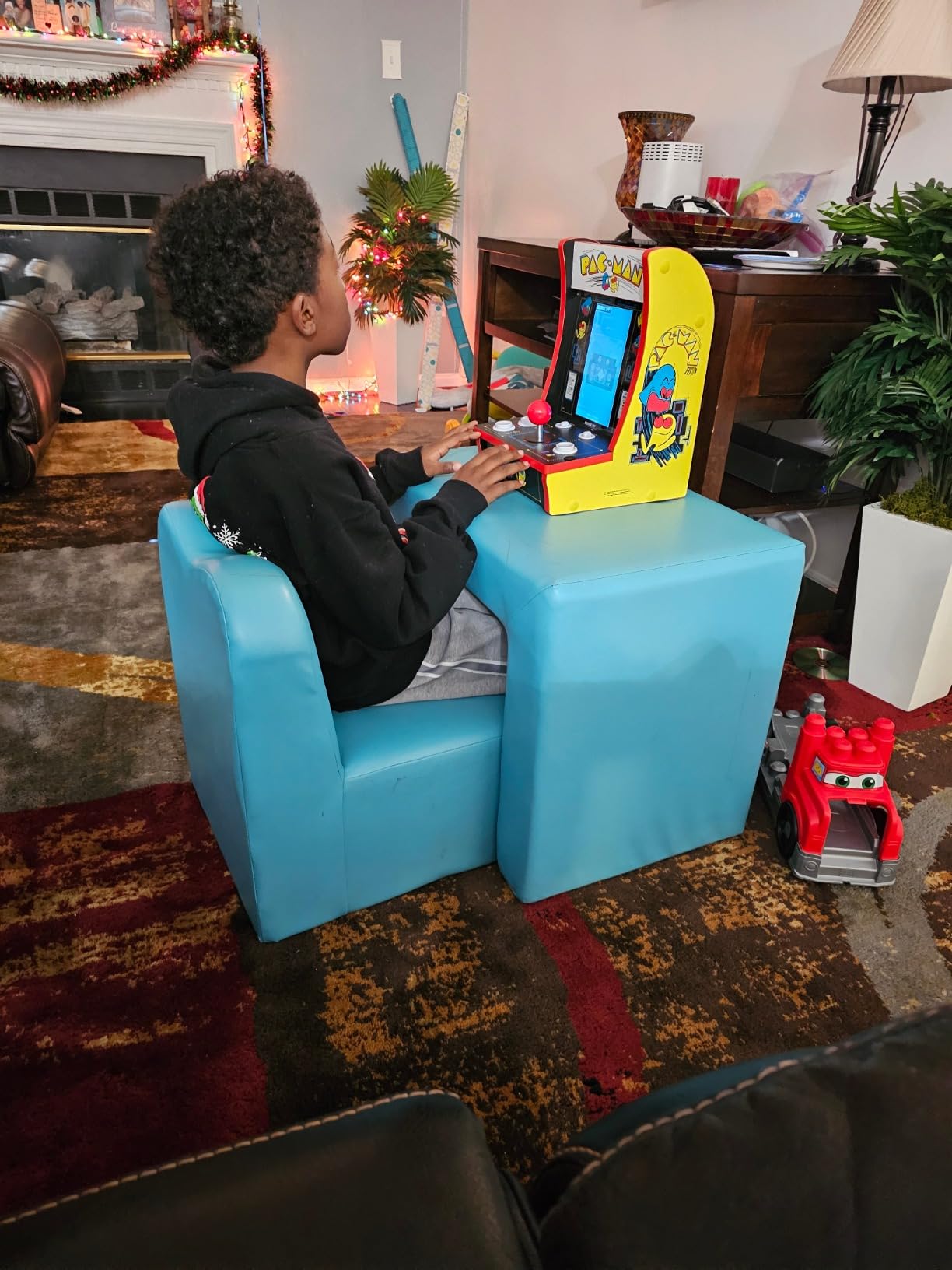 Arcade1Up Pac-Man Countercade Countertop Arcade Machine with 3 Retro Games, 7