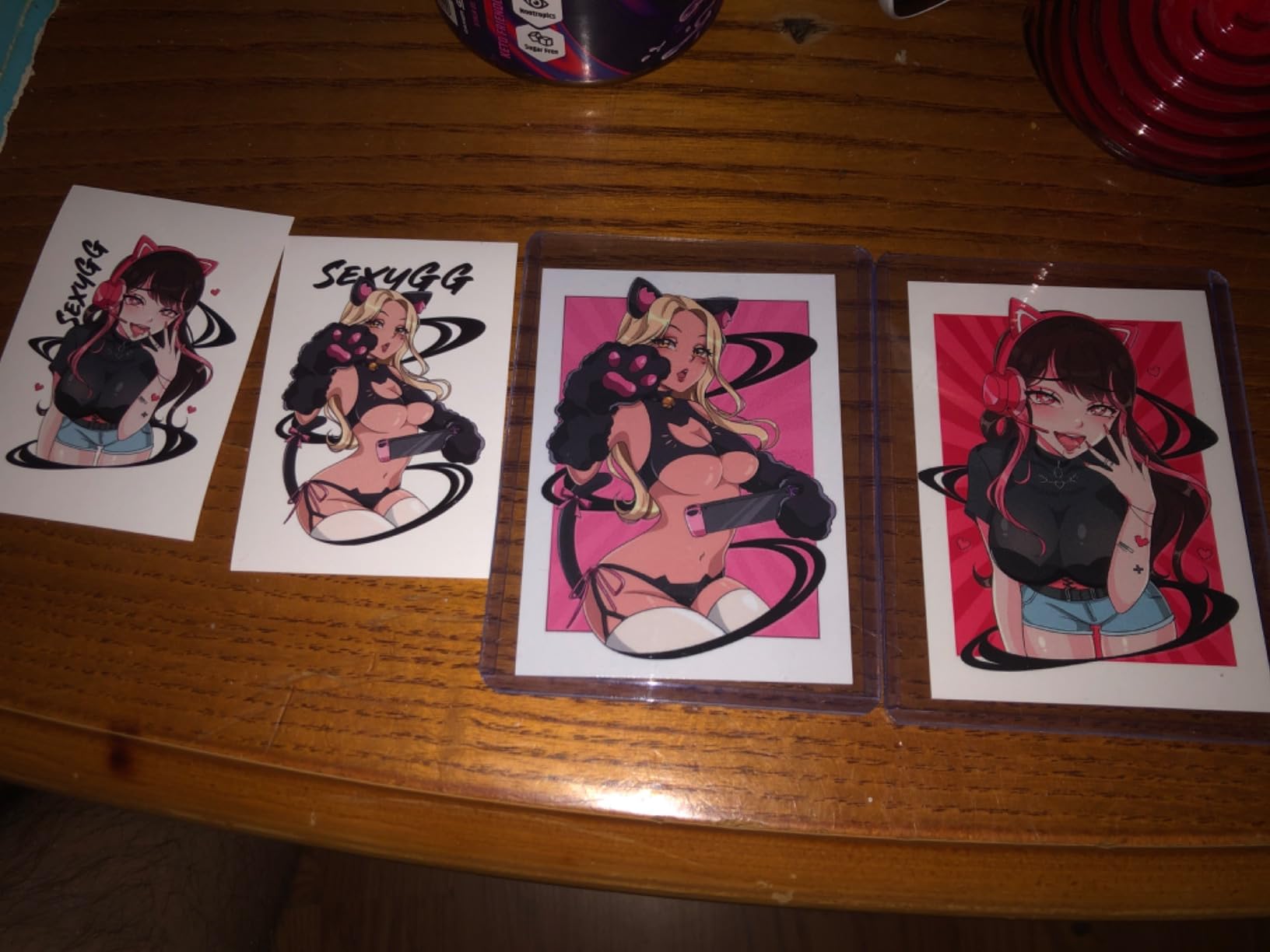 Sexy Gamer Gear Shaker Bottle, Anime Cup, Drink Mixer for Gaming Drinks, Pre Workout, Protein Shakes, Meal Replacement Shakes, and Energy Powder, BPA Free Plastic - 25 oz (Stream Dream) customer photo 2