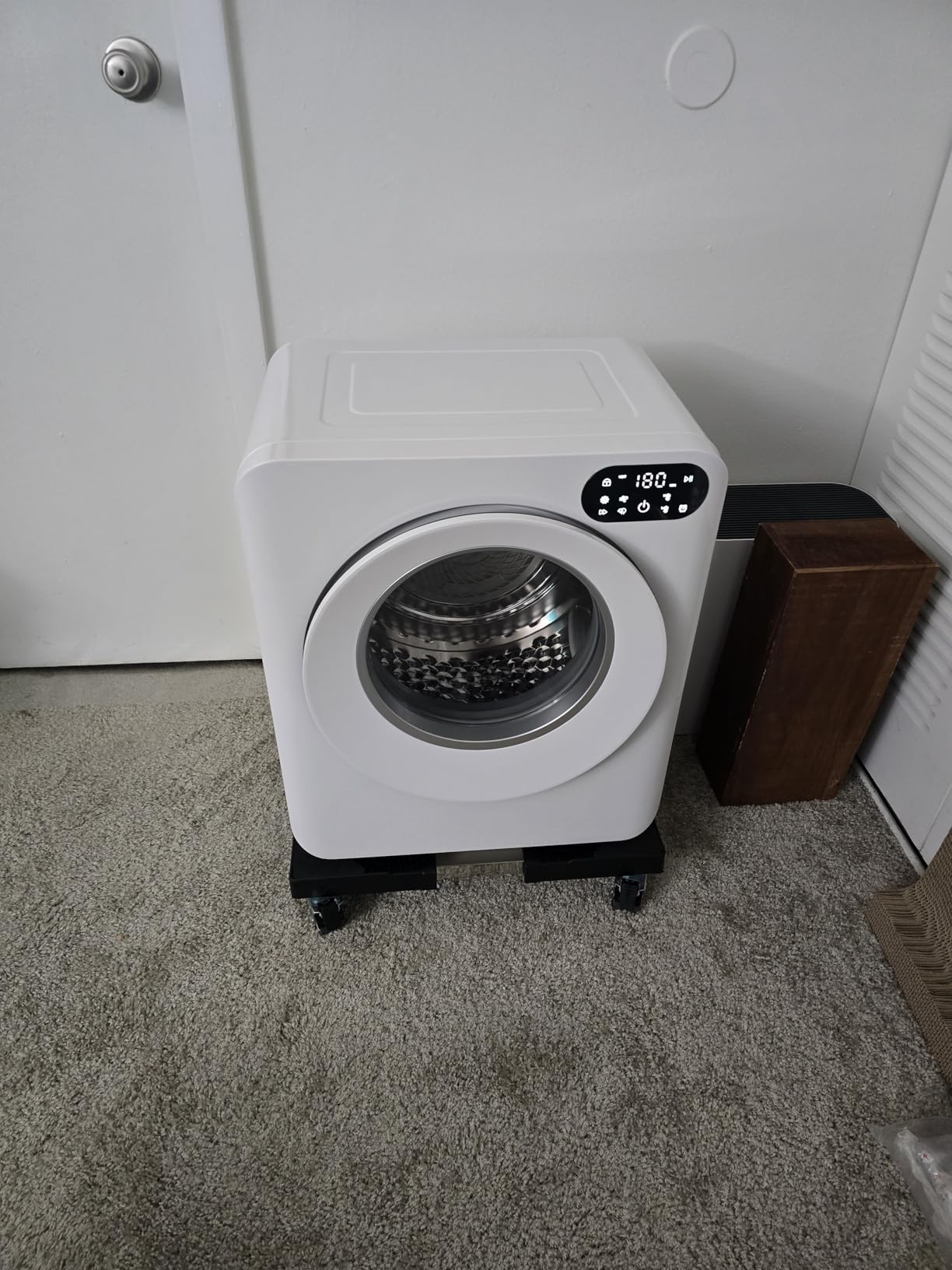 Euhomy 2.65 Cu.Ft Portable Dryer with Exhaust Hose, Clothes Dryer with Four Functions, 1400w Dryer Machine with Stainless Steel Drum, Suitable for Apartments, RVs, Gym customer photo 1