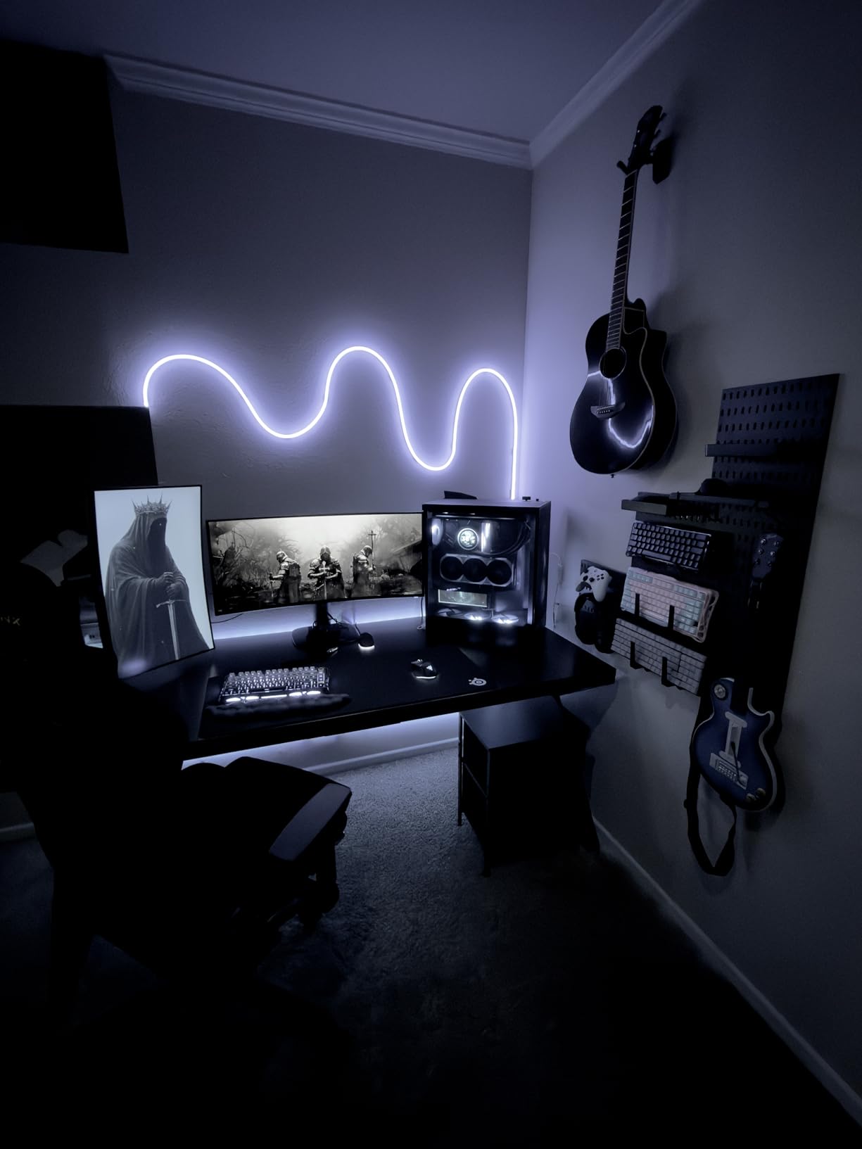 RGBIC Neon Lights, LED Smart Neon Rope Light 2 Works with Matter, Alexa, Google Assistant, Custom DIY Neon Strip Lights for Bedroom and Holiday Decor, Softer Material, 32.8ft, White customer photo 1