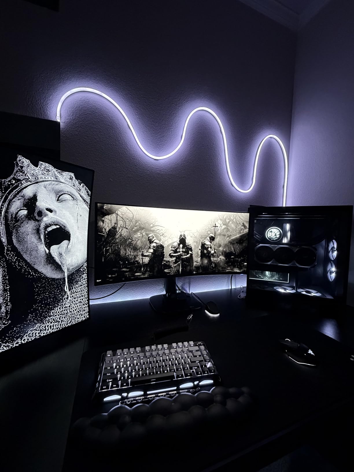 RGBIC Neon Lights, LED Smart Neon Rope Light 2 Works with Matter, Alexa, Google Assistant, Custom DIY Neon Strip Lights for Bedroom and Holiday Decor, Softer Material, 32.8ft, White customer photo 2