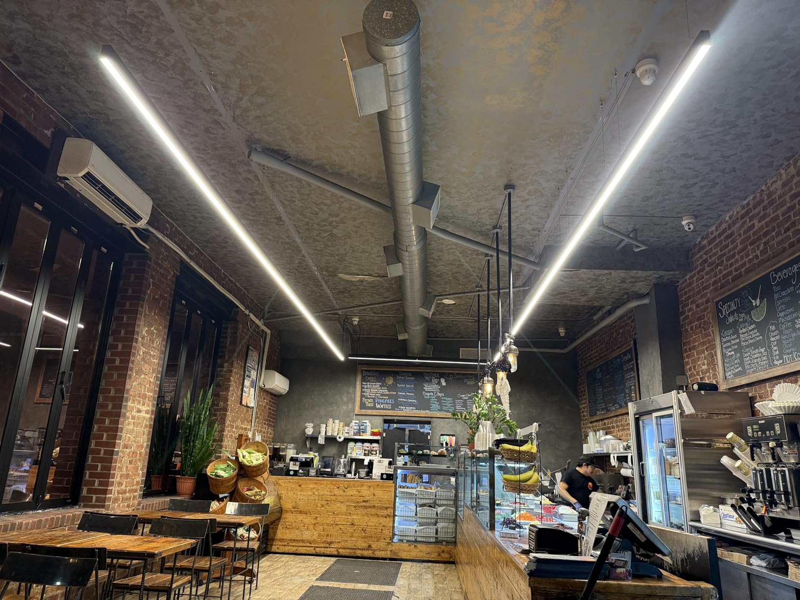Barrina 3575 Remote Series LED Linear Light Fixture with Remote, 2nd-Generation, 4FT 40W Seamless Connection, 3000K-6000K Color Changing, Dimmable Pendant Light for Home Office, Black, 4 Pack customer photo 1