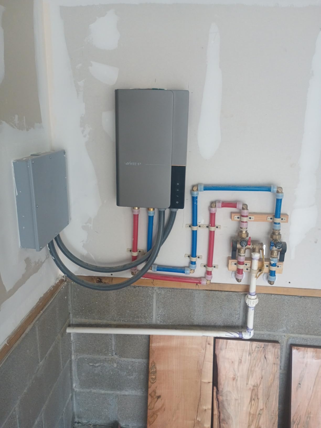 Electric Tankless Water Heater WINTEMP 27kW 240V, Whole House Hot Water Supply, On Demand Instant Endless Water Heater, with LED Temperature Display, WiFi Control, Up to 6.3 GPM, ETL Certified customer photo 2