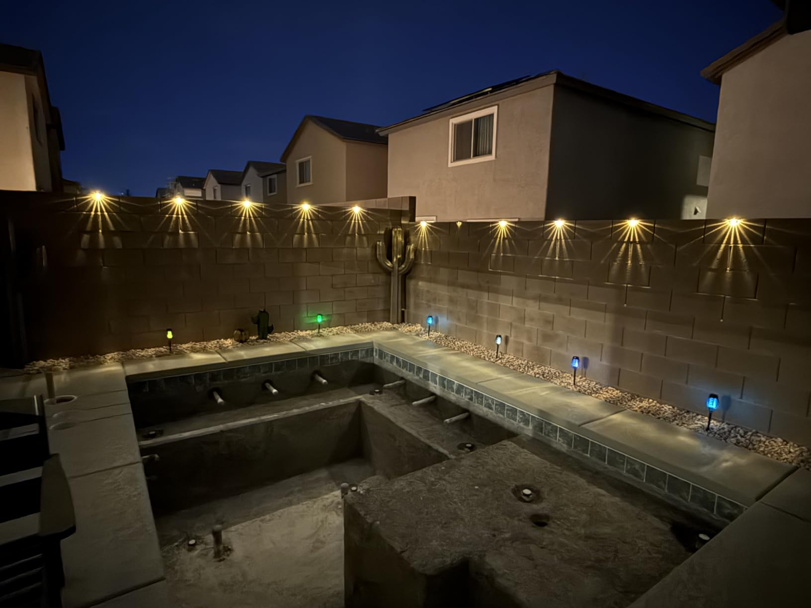 12 Pack Solar Deck Lights Outdoor, Solar Step Lights Waterproof for Outside, Yard, Patio, Garden, Pool, Railing, Stairs, Fence (Warm White) customer photo 1