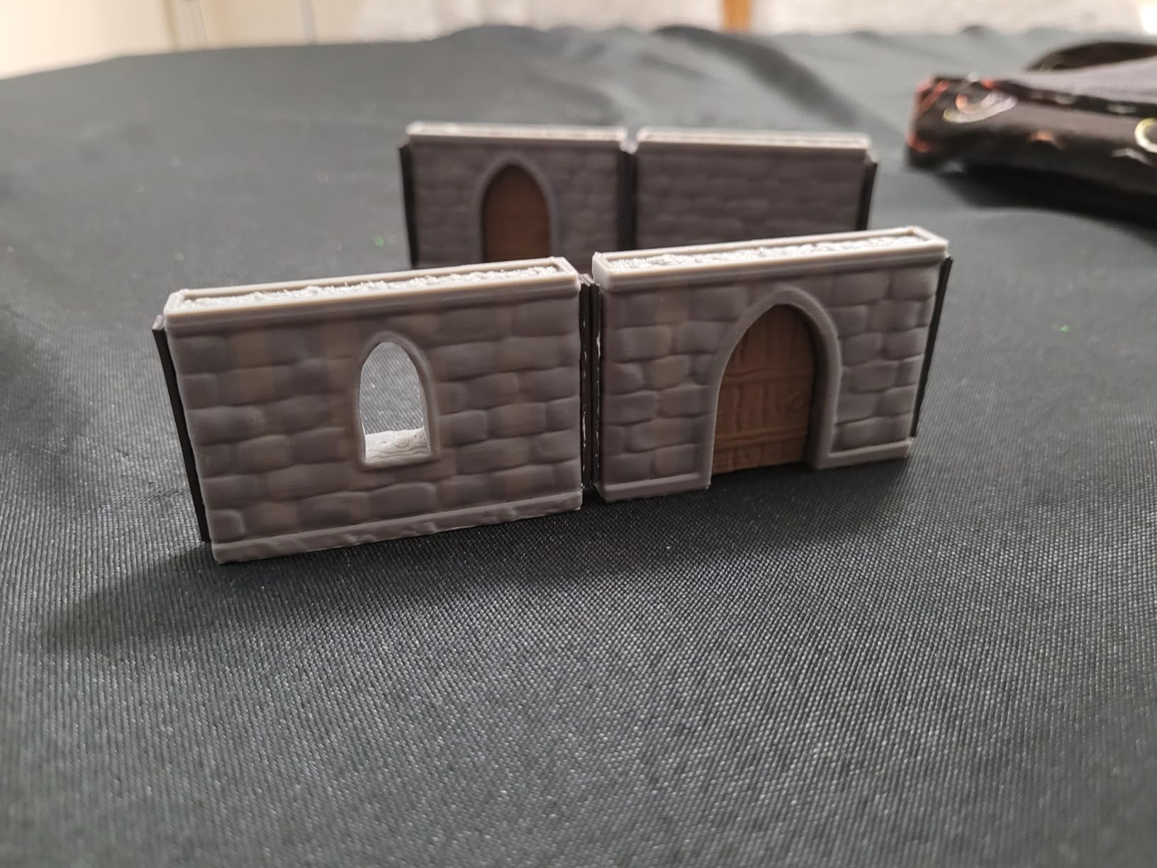 Dungeon Walls Modular DND Terrain Set - 48 Piece Tabletop Role-Playing Scenery - 28mm Scale, Includes Walls & Accessories - Perfect for Dungeons & Dragons, Pathfinder, & RPG Tabletop Games customer photo 1