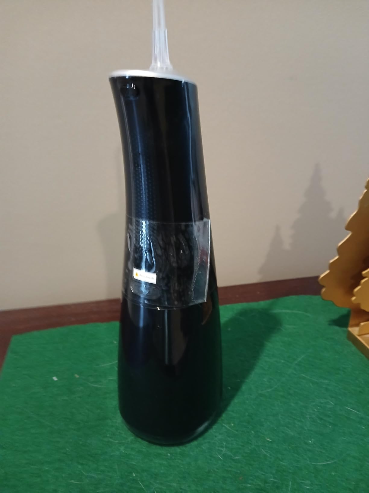 Water Dental Flosser Cordless Oral Irrigator with 300ml 5 Tips 4 Modes USBCharger Portable Travle Irrigation Cleaner IPX7 Electric Irrigador Dental for Teeth Cleaning (Black) customer photo 1