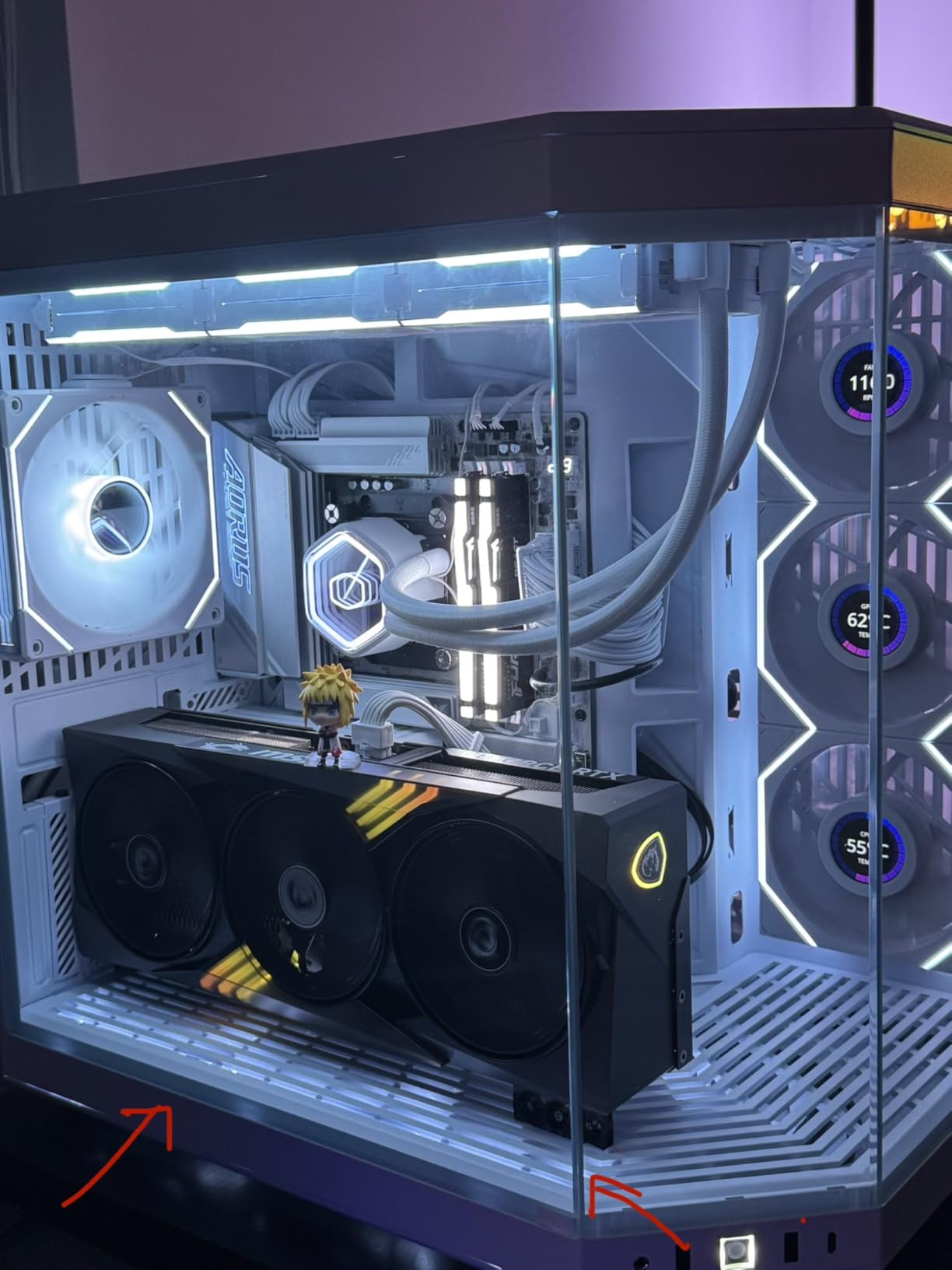 Lian Li UNI Fan TL Wireless 120-Triple Pack-2.4 GHz Wireless Signal ARGB Fan-Infinity Mirror-Daisy-Chain Design-Customizable Lighting Effects-Controller Included & Required - Black (12TL1W3B) customer photo 1