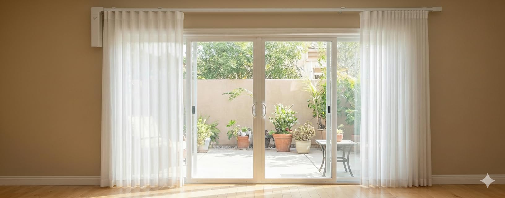 Osprey.Life Smart Motorized Curtain Track, 71-130in, No-Cut Adjustable Electric Rail, ~33dB Quiet Motor, Remote & App Control, Alexa, Google Assistant & Siri, Ceiling/Wall Mount (Center Opening) customer photo 2