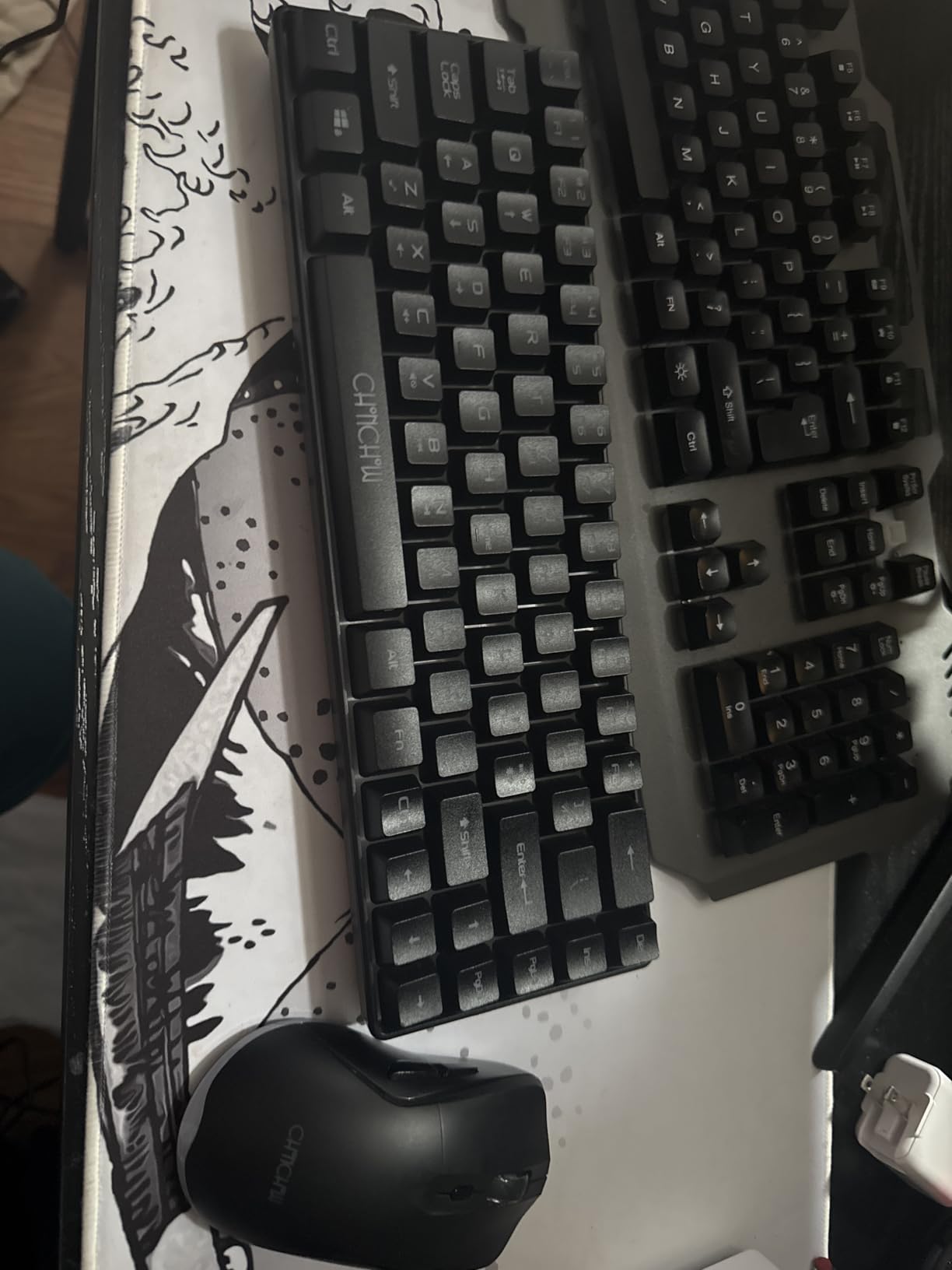 CHONCHOW 60% Wireless Gaming Keyboard and Mouse Combo, RGB Backlit Rechargeable LED Light Up Keyboards, Wireless Gaming Mouse customer photo 1
