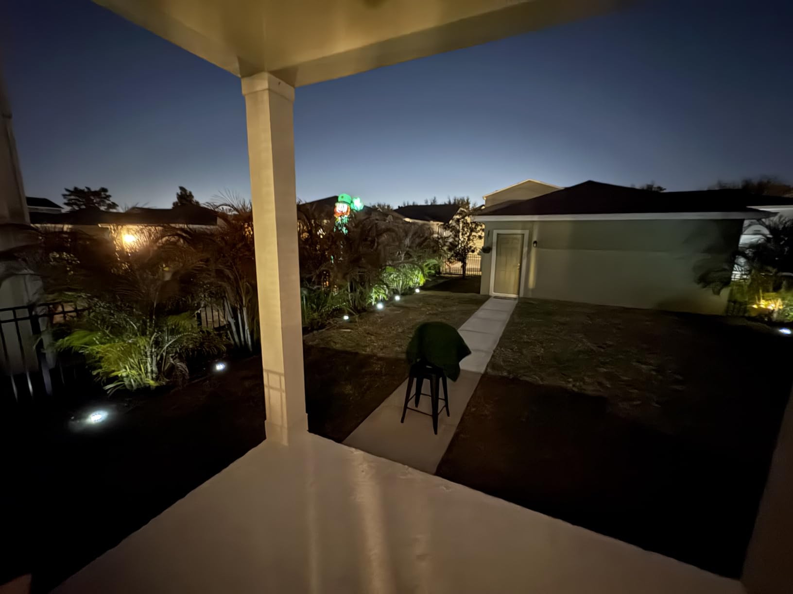 INCX 4.6 inch Solar Lights Outdoor Waterproof, 12 Pack Solar Lights for Outside, Solar Garden Lights Landscape Lighting for Patio Pathway Lawn Yard Deck Driveway Walkway, Warm White customer photo 1