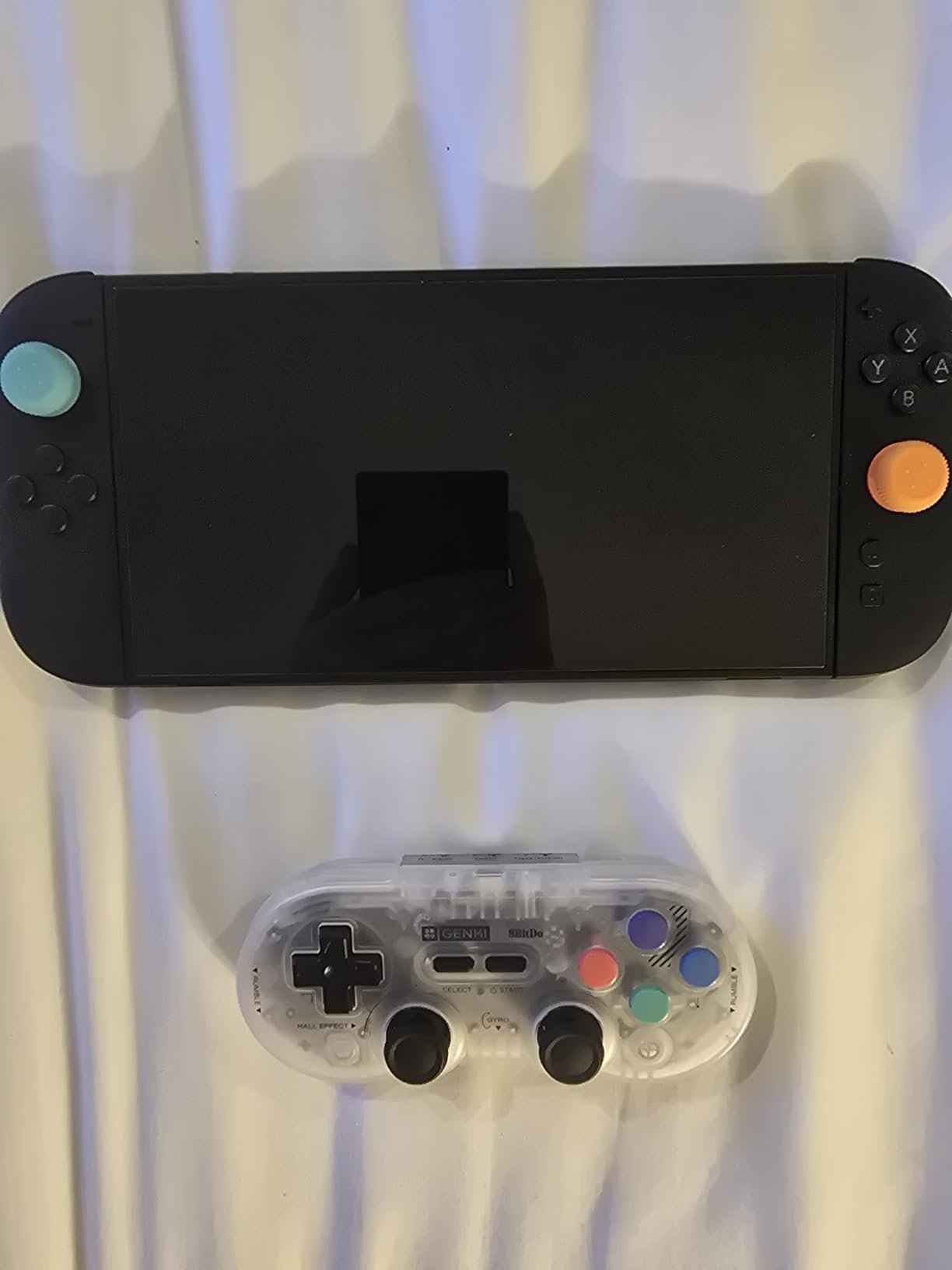 GENKI x 8BitDo PocketPro Portable Wireless Game Controller with Hall Effect Joysticks Rumble, Gyro, USB-C Cable Gamepad for Portable Consoles, Switch, Windows, Mac OS, Android, Steam Deck customer photo 2