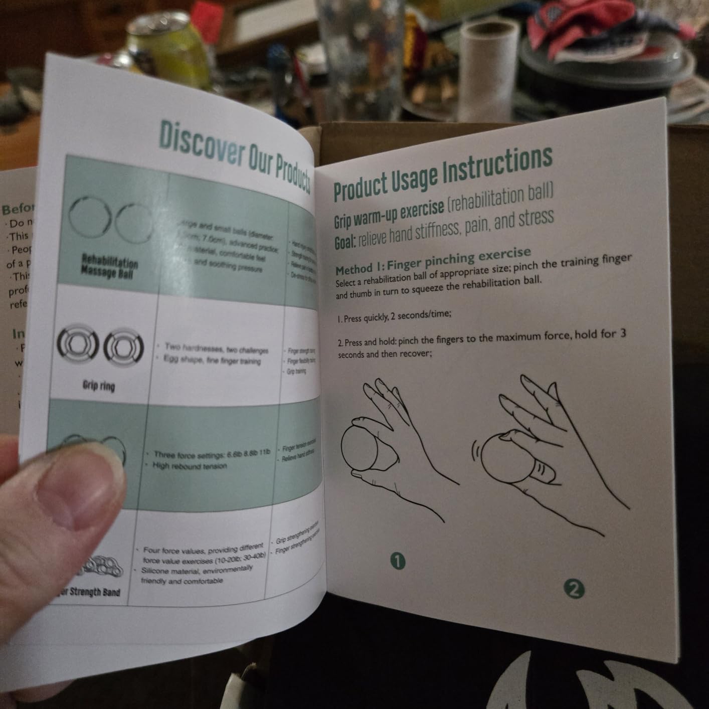 FitBeast Grip Strength Trainer Kit, 9-Piece Hand Strengthening Devices with 3 Finger Exerciser, 2 Dual-Force Forearm Strengthener, Finger Stretchers & Stress Balls for Rehab & Recovery customer photo 2