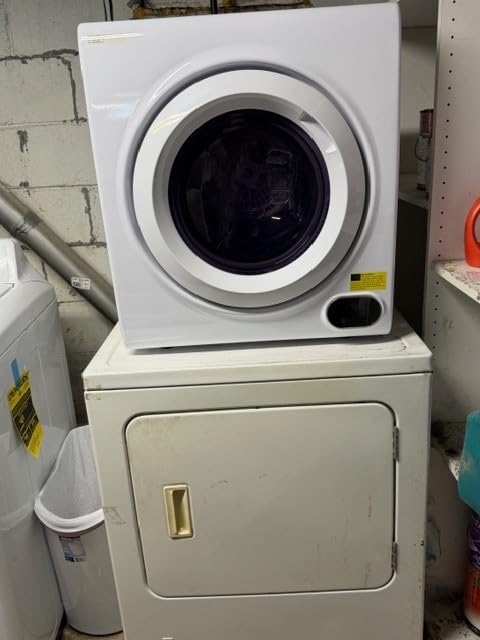 Euhomy Portable Dryer, 1400w, 2.65 Cu.Ft. Clothes Drying Machine with Exhaust Hose, Compact Dryer with Stainless Steel Drum, LCD Display, Suitable for Home, Apartment, RV customer photo 1