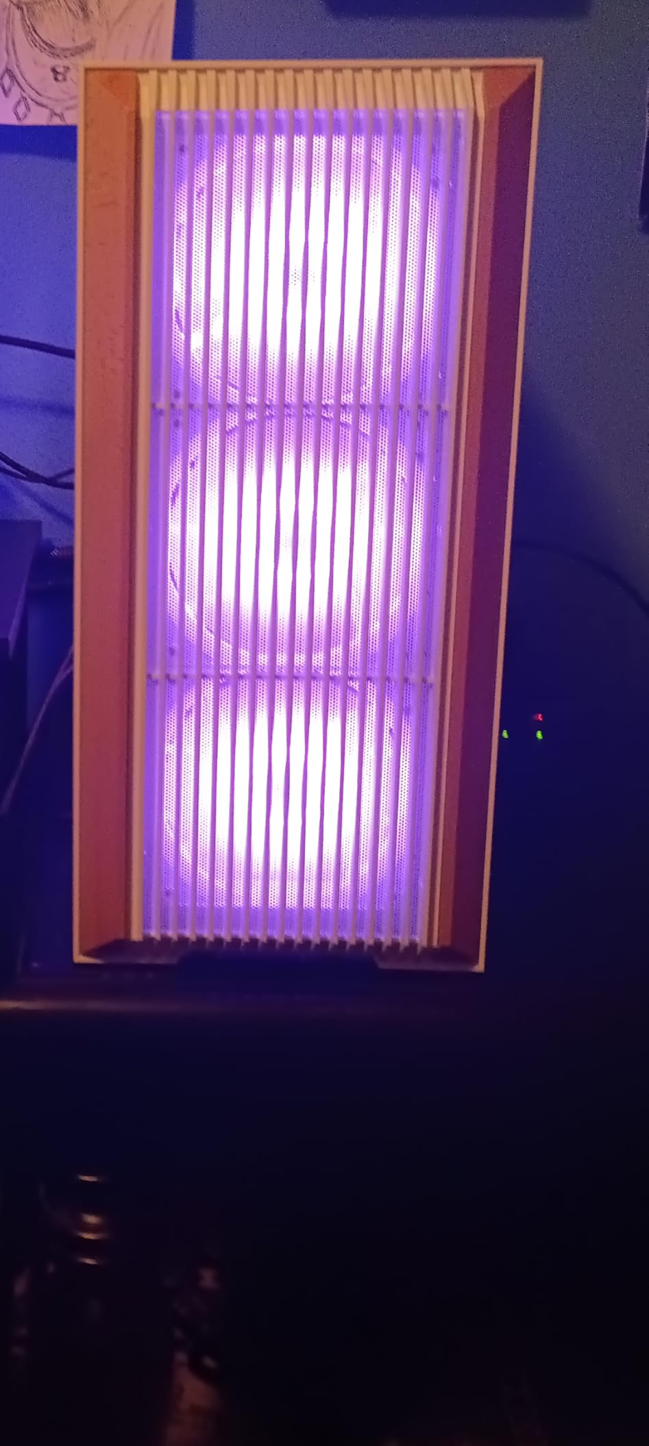 SAMA Z60 Genuine Walnut Wood PC Case, ATX Mid Tower PC Case, Pre-Installed 4X 140mm ARGB PWM Fans, Supports 360mm Radiator on Top, Type-C Port, Mid Tower Computer Case-White customer photo 1