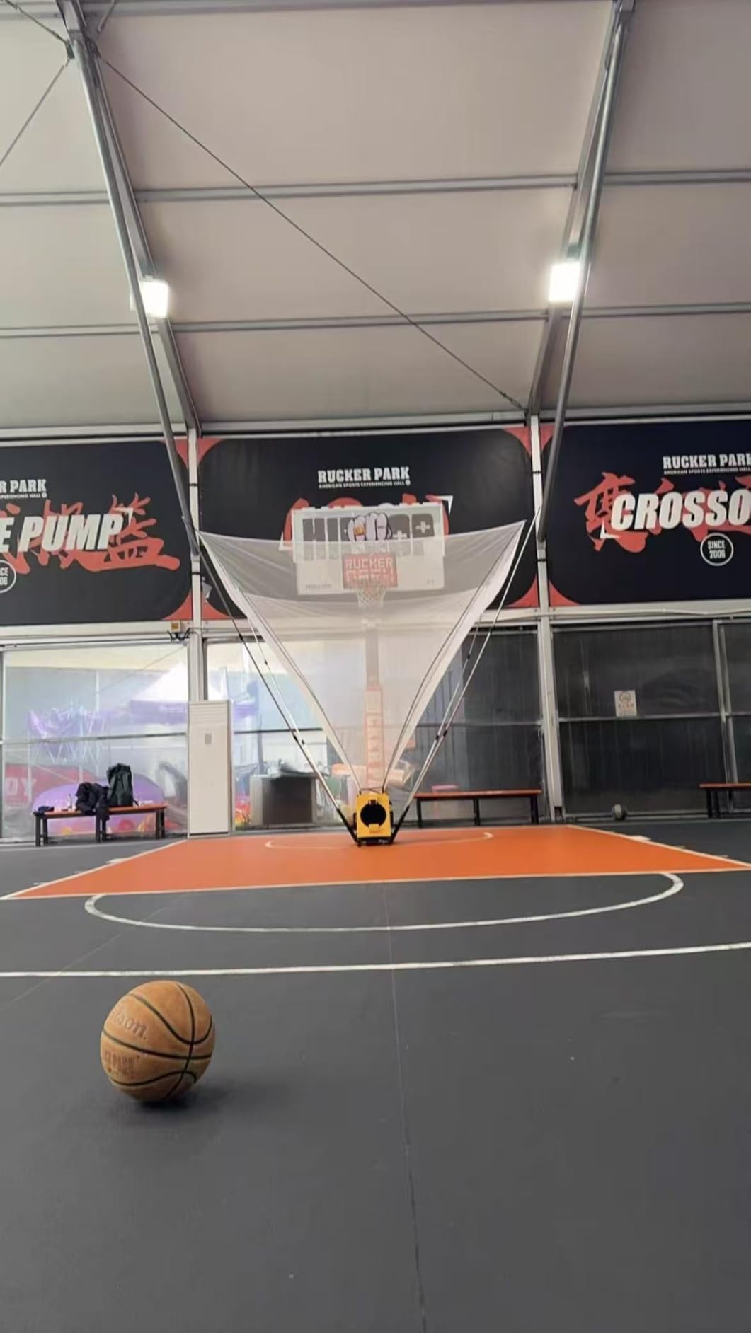 Automatic Basketball Shooting Machine, Dual - Power Rechargeable/Plug - in Shooting Trainer, 2-in-1 Electric Basketball Rebounder Machine customer photo 2