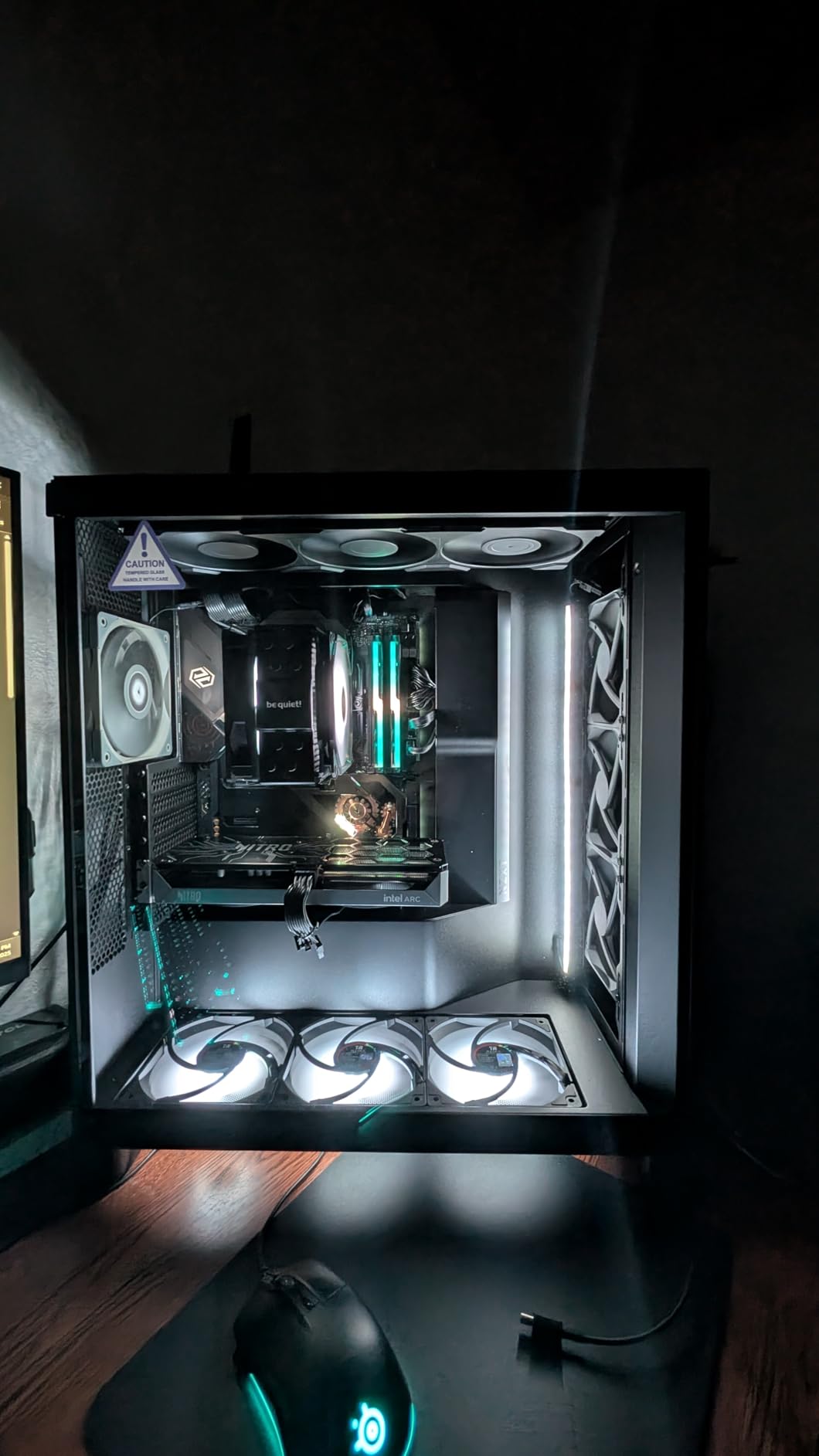 Phanteks M25-120 Gen2 Triple Pack 120mm PWM High Performance Cooling Fan, Daisy-Chain Unified Fan Frame, Black. customer photo 1