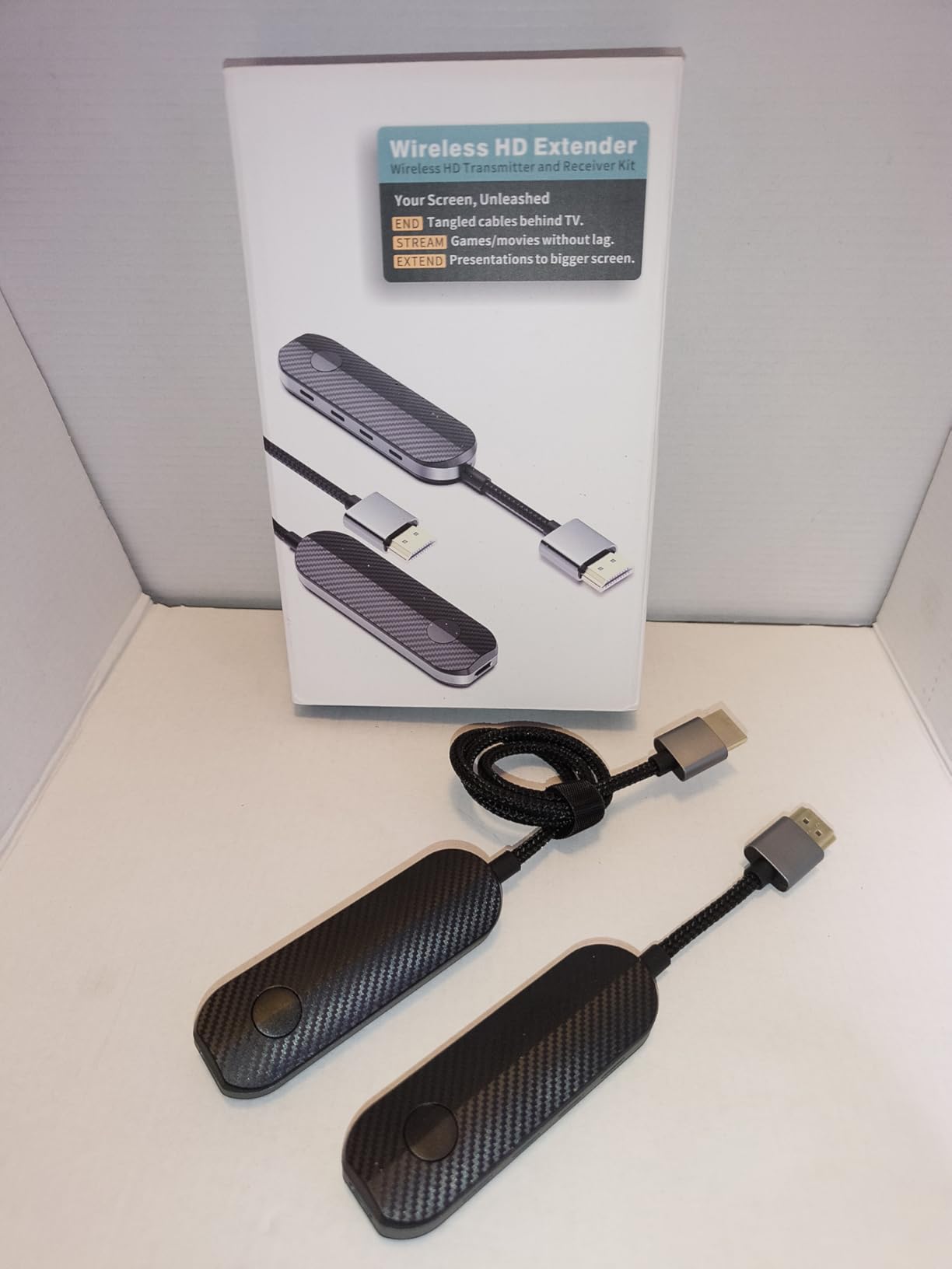 iShare Pro 2026 Wireless HDMI Transmitter and Receiver Kit, TikTok's Choice for Lag-Free Gaming & Streaming, HDCP 2.2 for Netflix/Disney+/Hulu, USB-C to HDMI for iPhone 15/16/17, iPad, MacBook customer photo 2