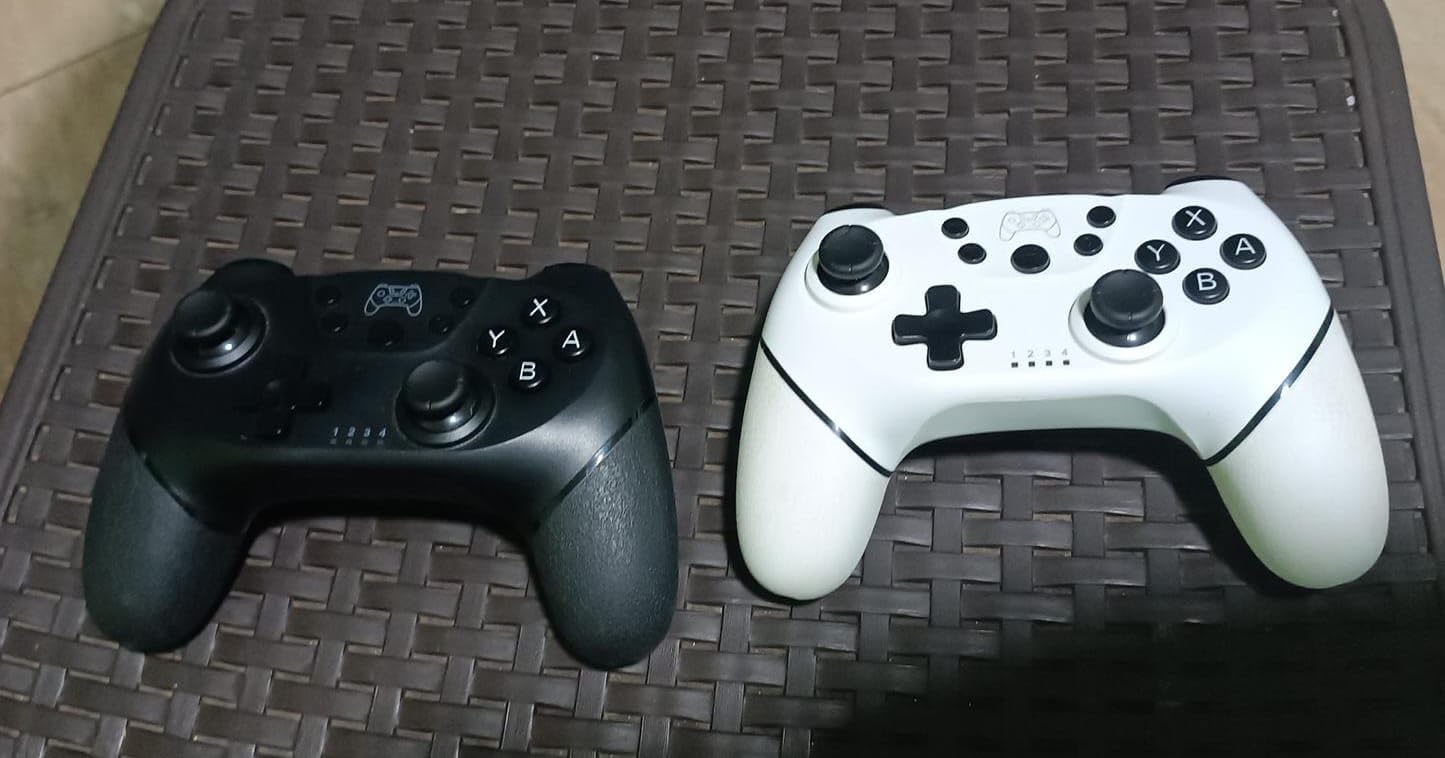 AceGamer Wireless Pro Controller for Nintendo Switch/Lite/OLED/Switch 2/PC, 2 pack, Dual Vibration/Turbo/Ergonomic ! (Black&White) customer photo 2