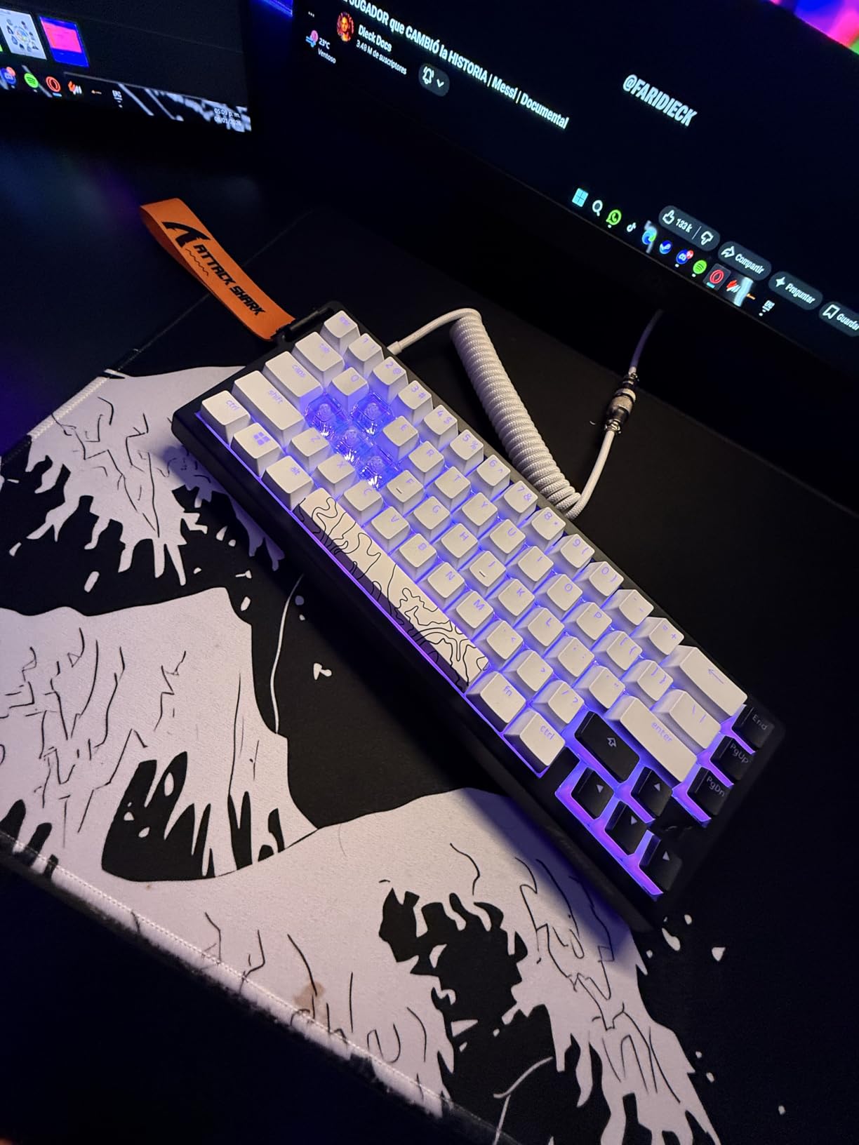 ATTACK SHARK X68 HE RT Mechanical Gaming Keyboard 60% Wired TKL-Black | Adjustable Actuation, Hall Effect Magnetic Switch, 8KHz Polling Rate, RGB Backlit, Top Mount, Web Driver for PC Mac Esport Gamer customer photo 2
