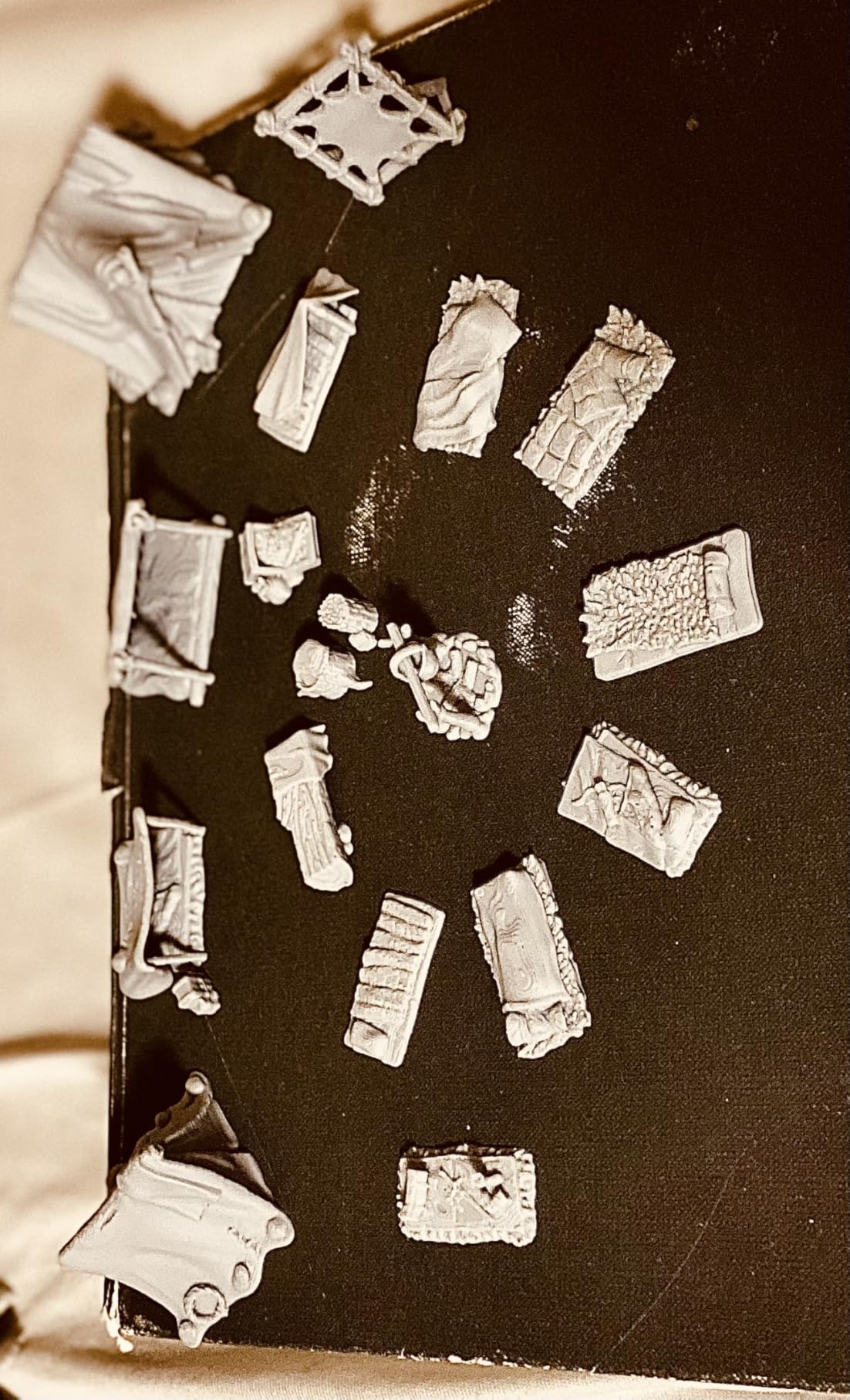 AUSPDICE 21pcs DND Camp Terrain Building Set - Unpainted Miniatures for Dungeons and Dragons, Warhammer, and Tabletop RPG Games customer photo 2