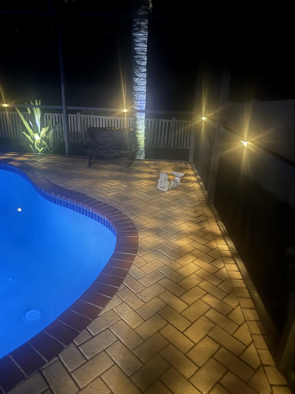 Mancra Solar Step Lights Outdoor, Solar Deck Lights Waterproof Outdoor Lighting for Patio Fence Stairs Post Railing Yard and Garden (Warm White, 16 Pack) customer photo 2