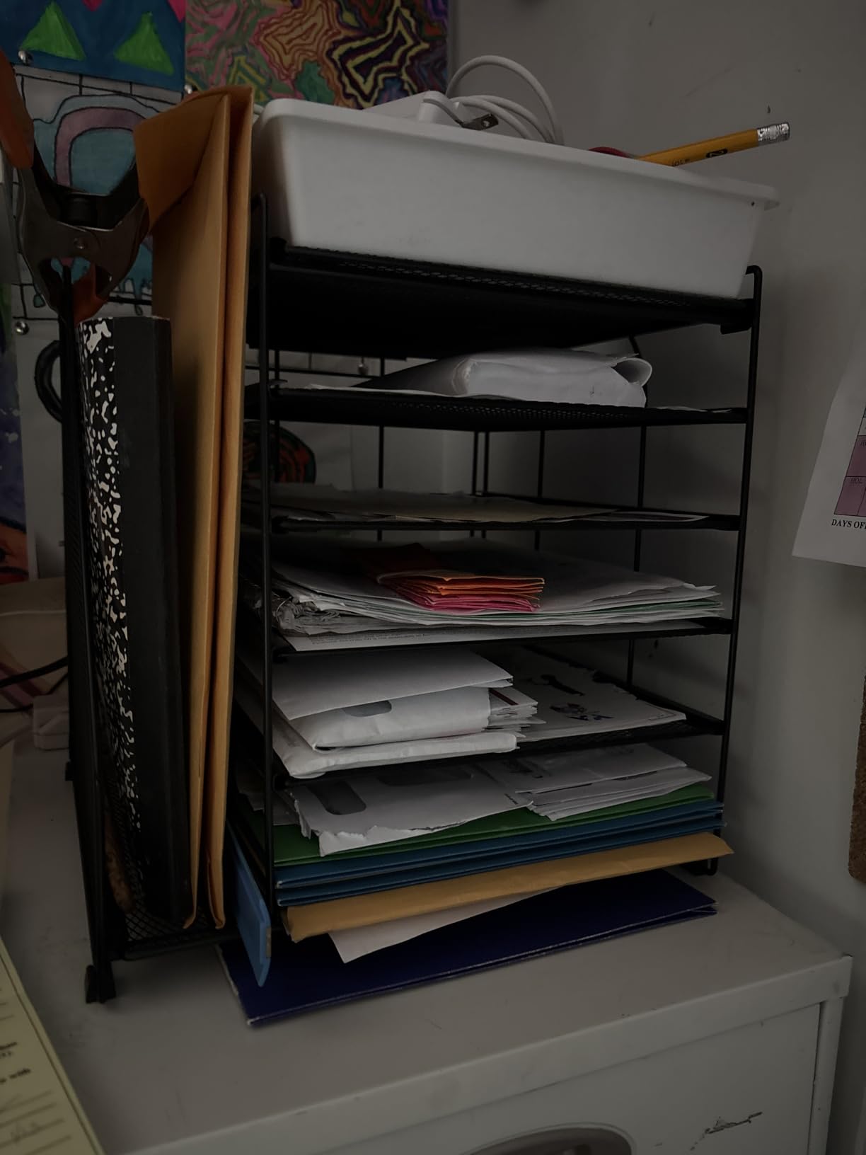 gianotter 4-Tier Paper Organizer With Magazine Holder, Desk Organizers and Accessories, Desk Accessories & Workspace Organizers, File Organizer for Office Supplies Storag (Black, 4-Tier) customer photo 2