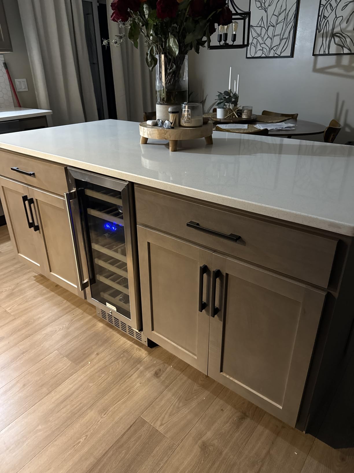 Antarctic Star Wine Fridge,15 Inch Wine Cooler Refrigerator Under Counter(41-68°F),28 Bottles Built-in Dual Zone &Freestanding Wine Refrigerator with Stainless Steel & Double-Layer Tempered Glass Door customer photo 1